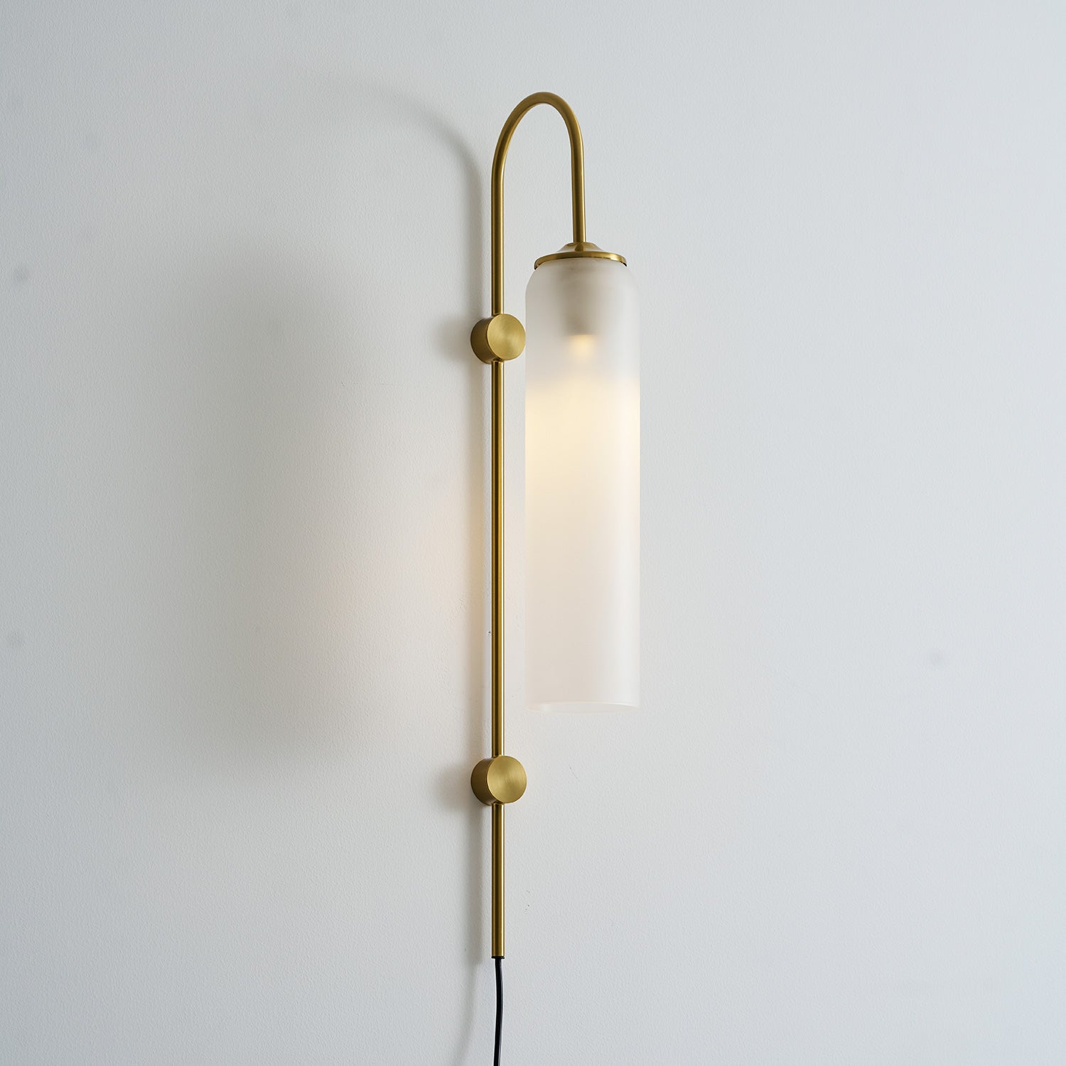 Modern Glass Plug-In Wall Lamp