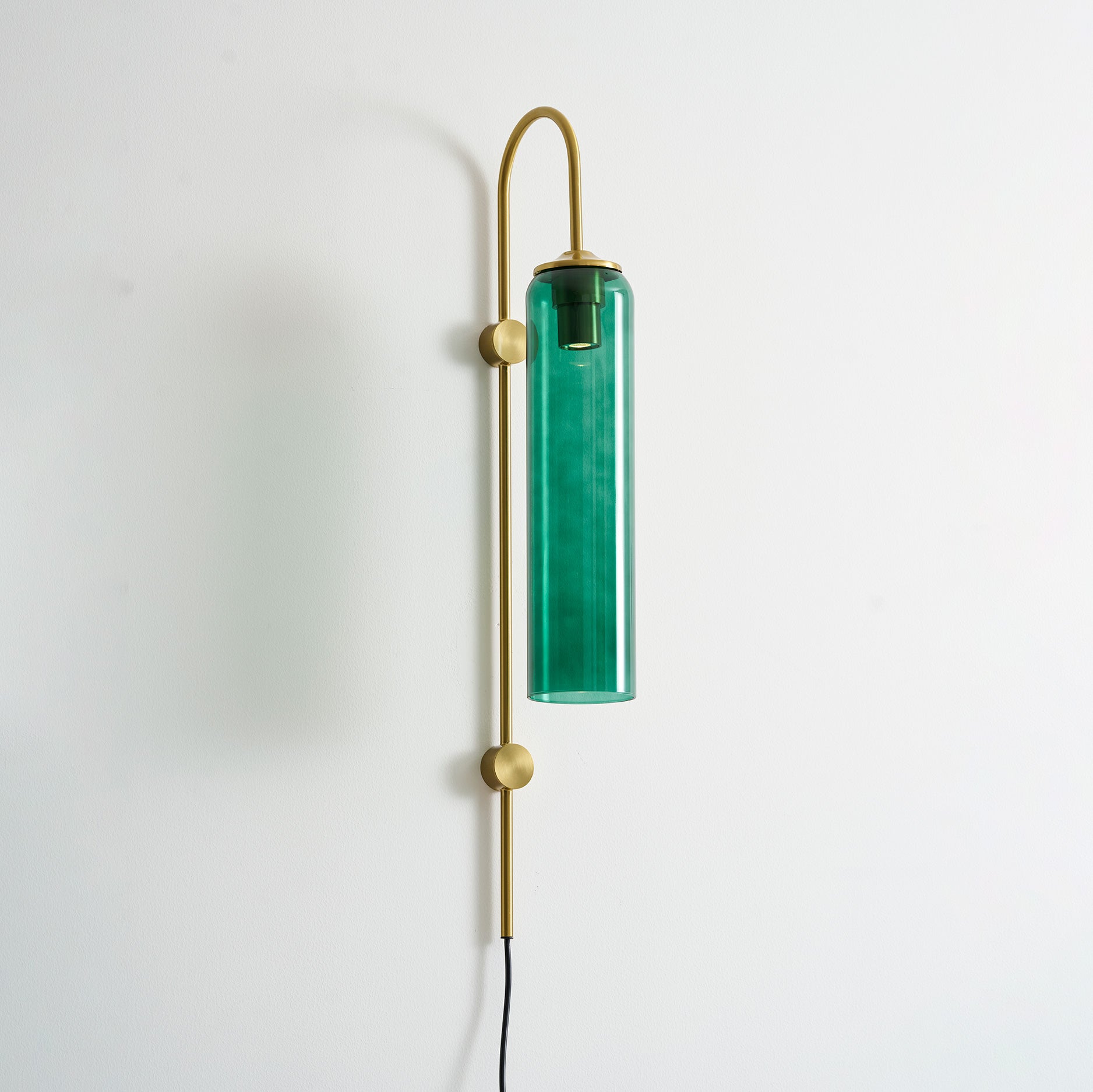 Modern Glass Plug-In Wall Lamp
