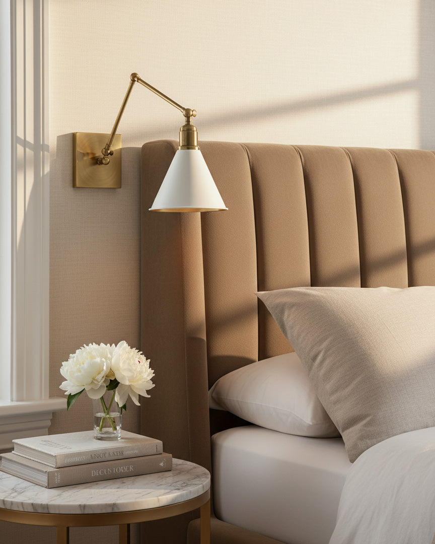 Monroe Brass Swing Sconce