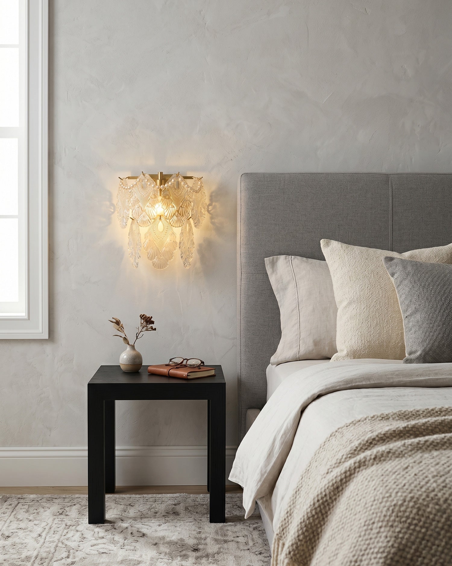 Odette Pearl Glass Wall Sconce