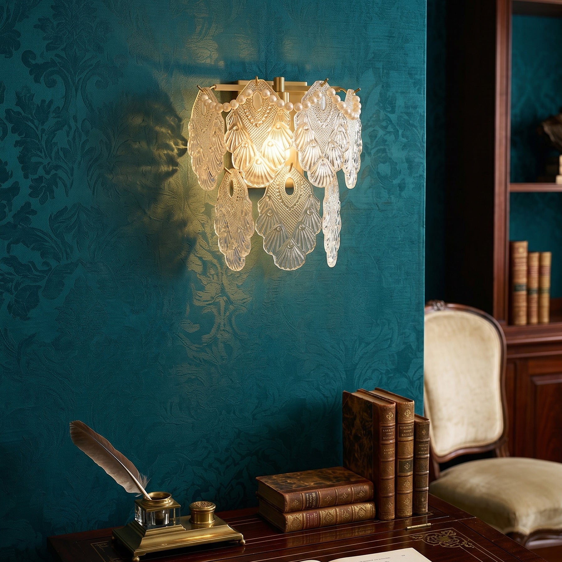 Odette Pearl Glass Wall Sconce
