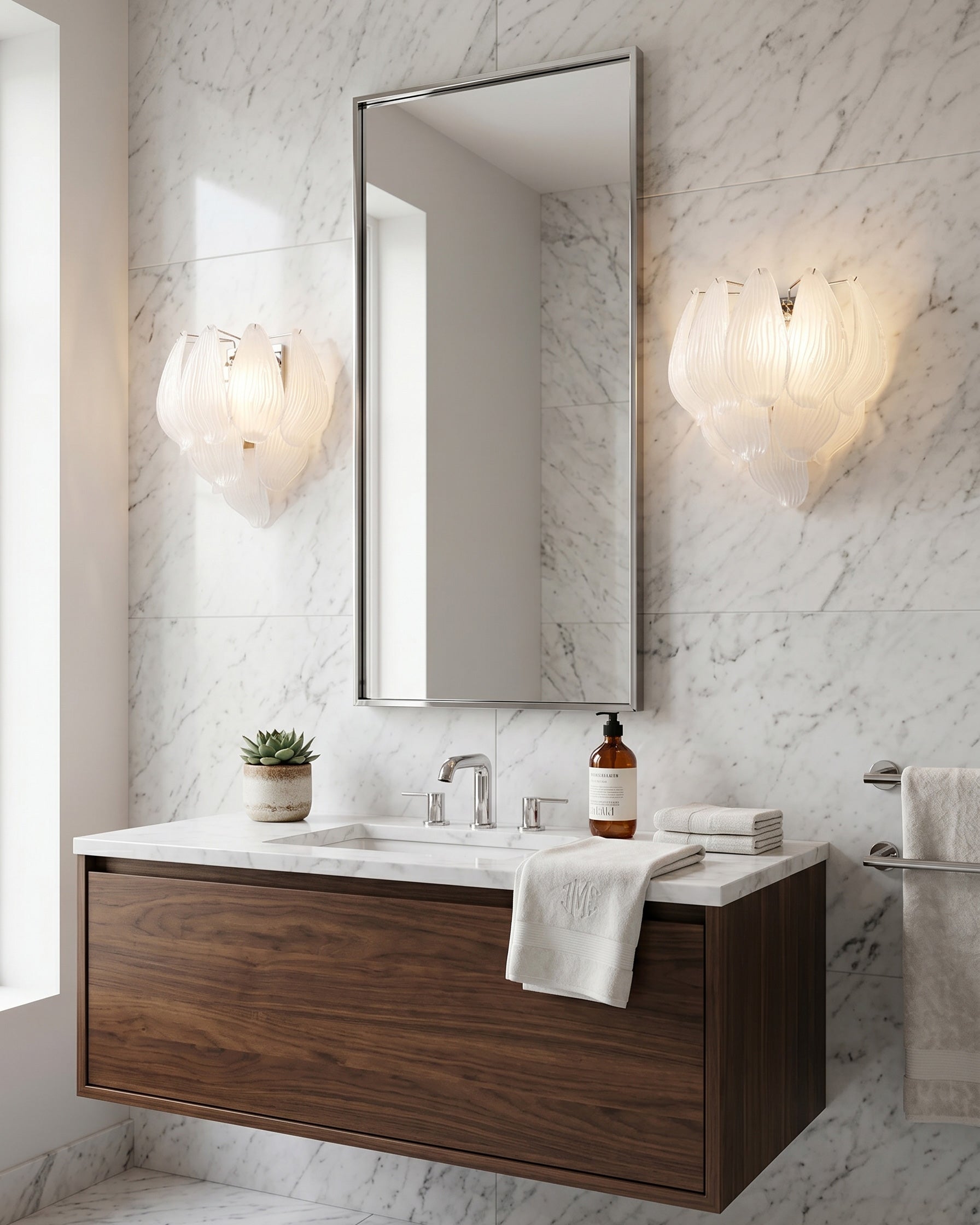 Sylvia Petal Glass Sconce