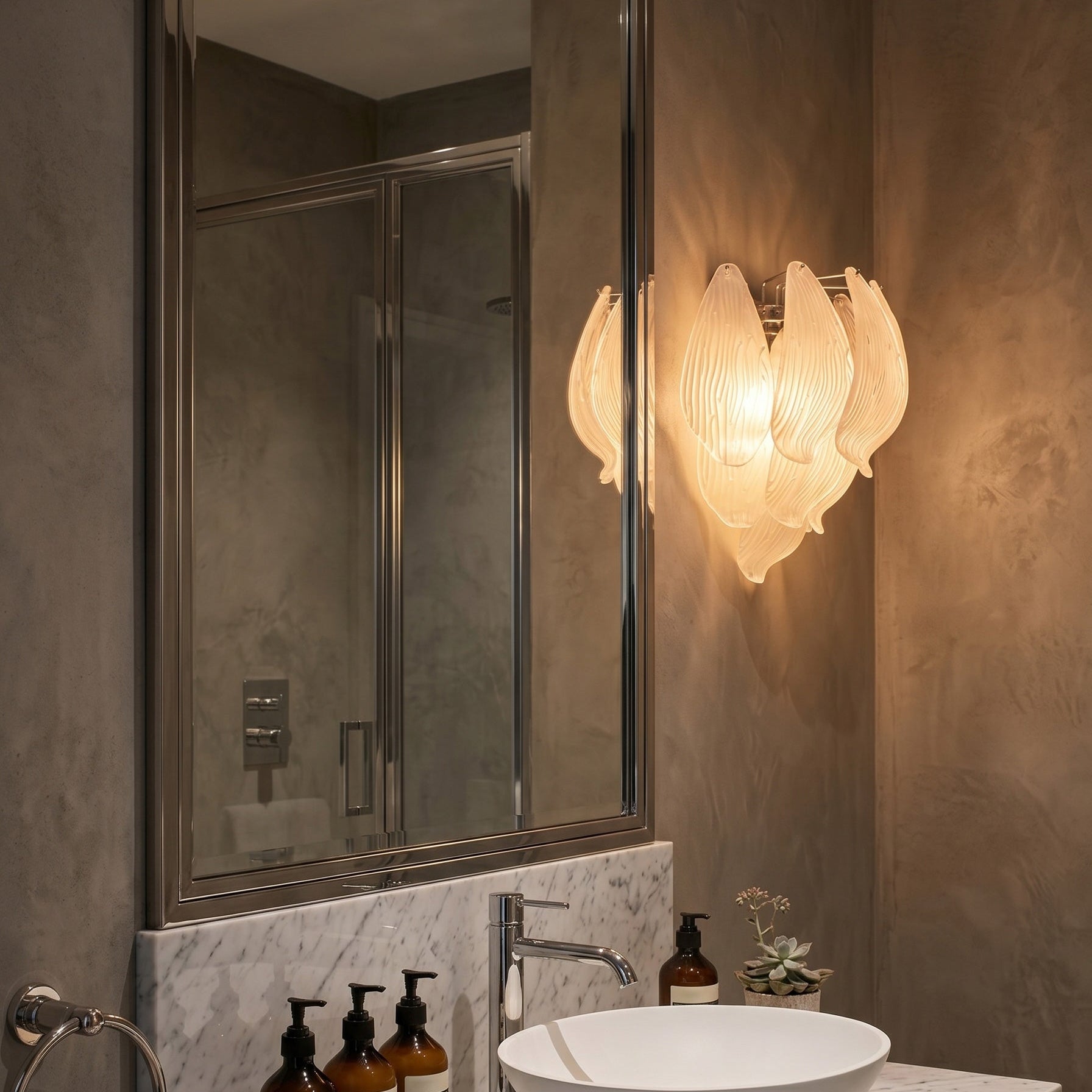 Sylvia Petal Glass Sconce