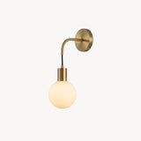 Theo Brass Globe Wall Sconce