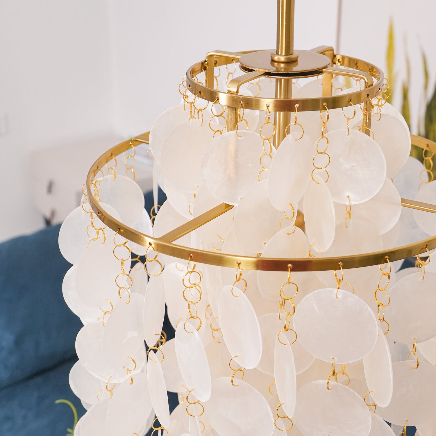 Candelabro de concha redonda