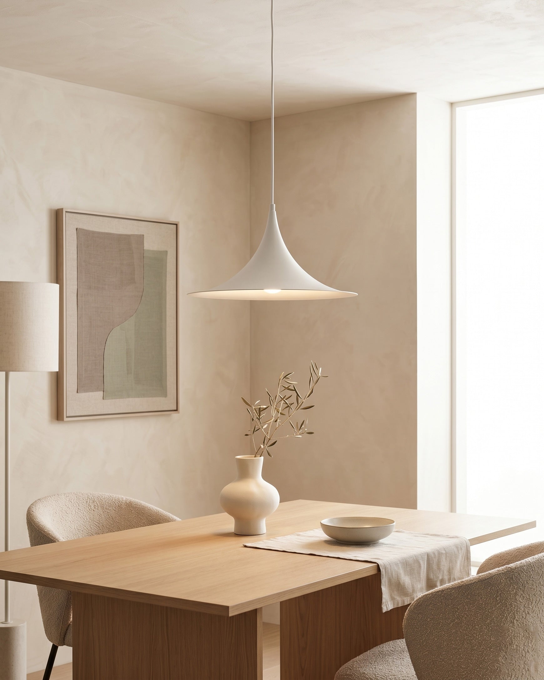 Semi Minimalist Funnel Pendant Light