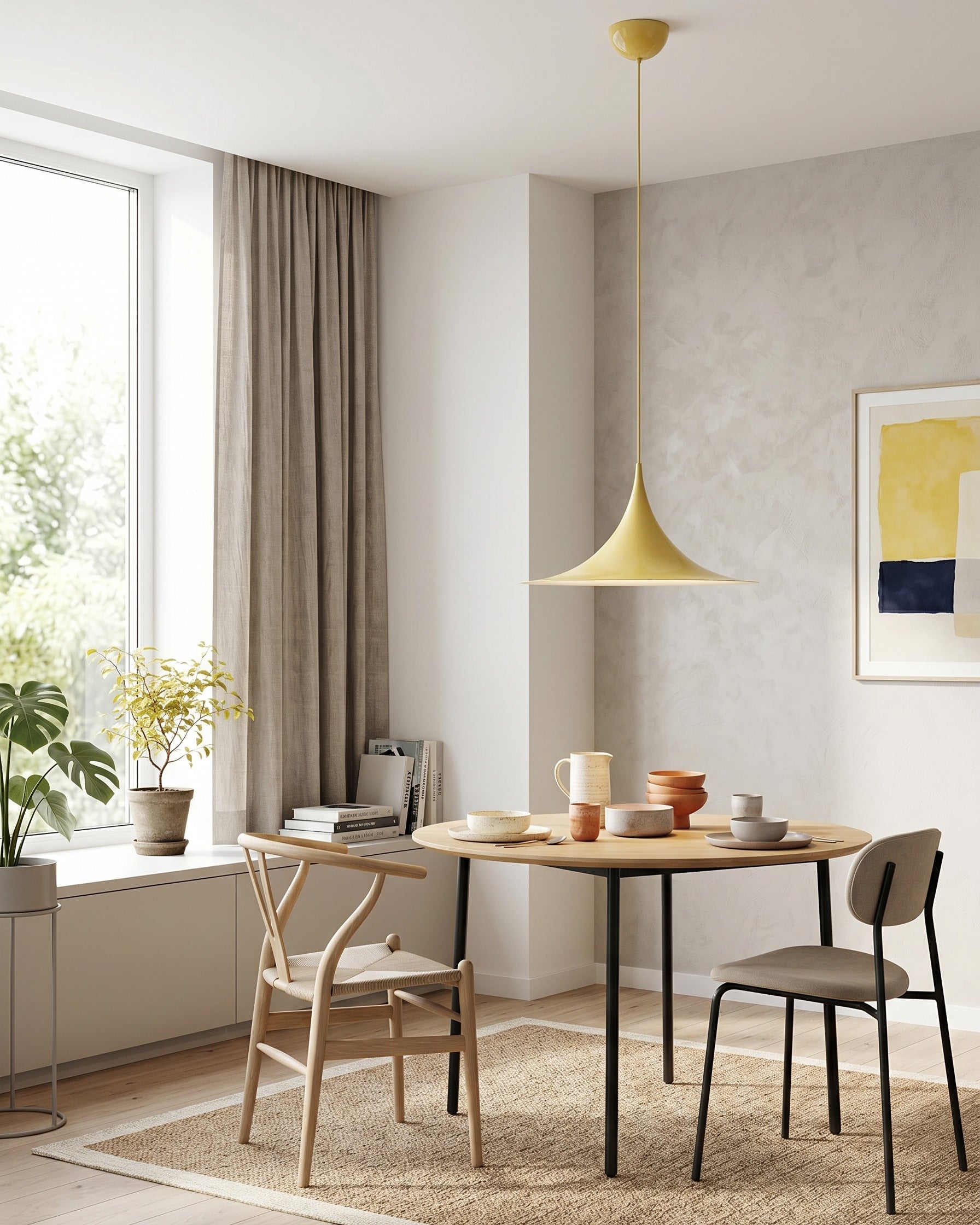 Semi Minimalist Funnel Pendant Light