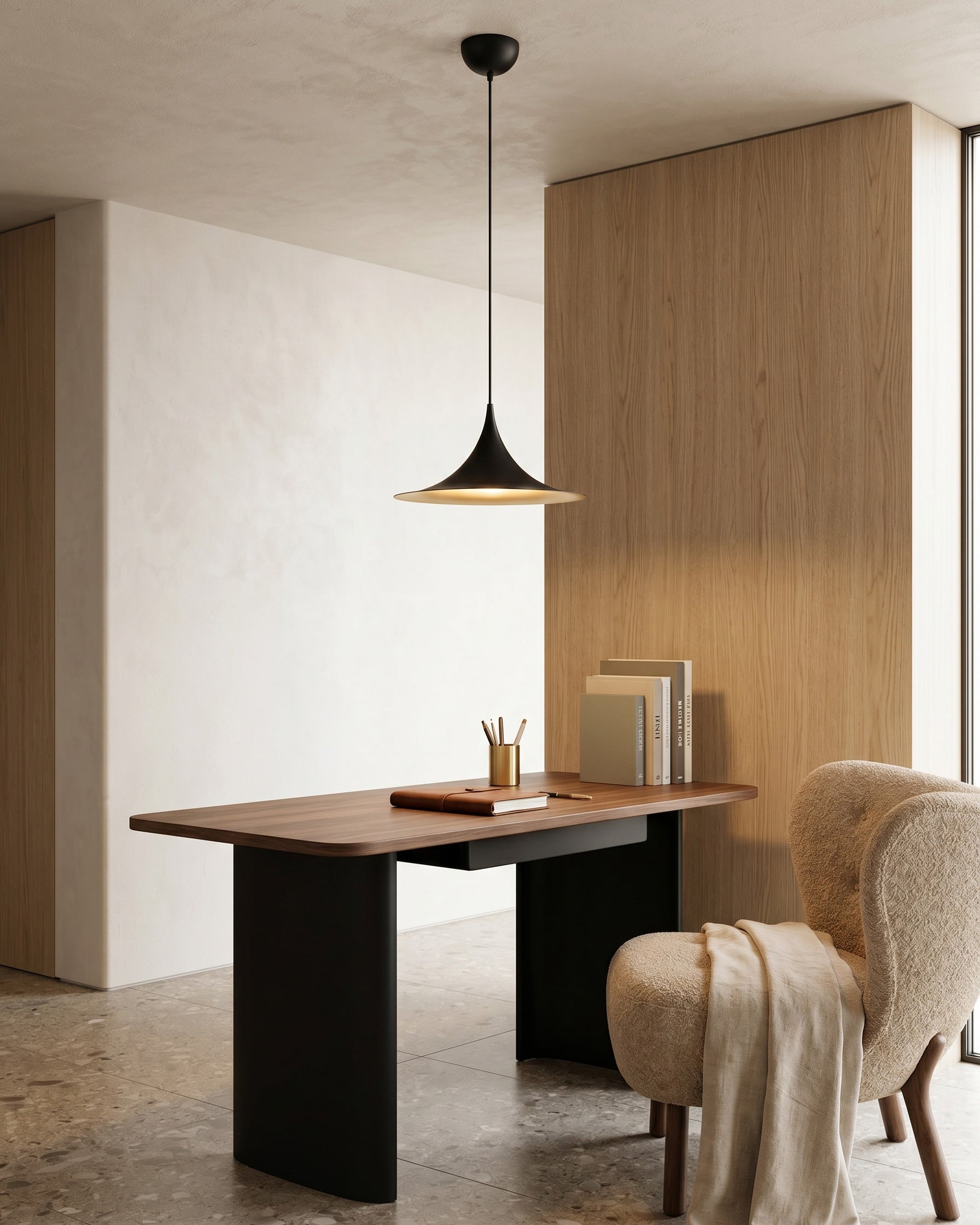 Semi Minimalist Funnel Pendant Light