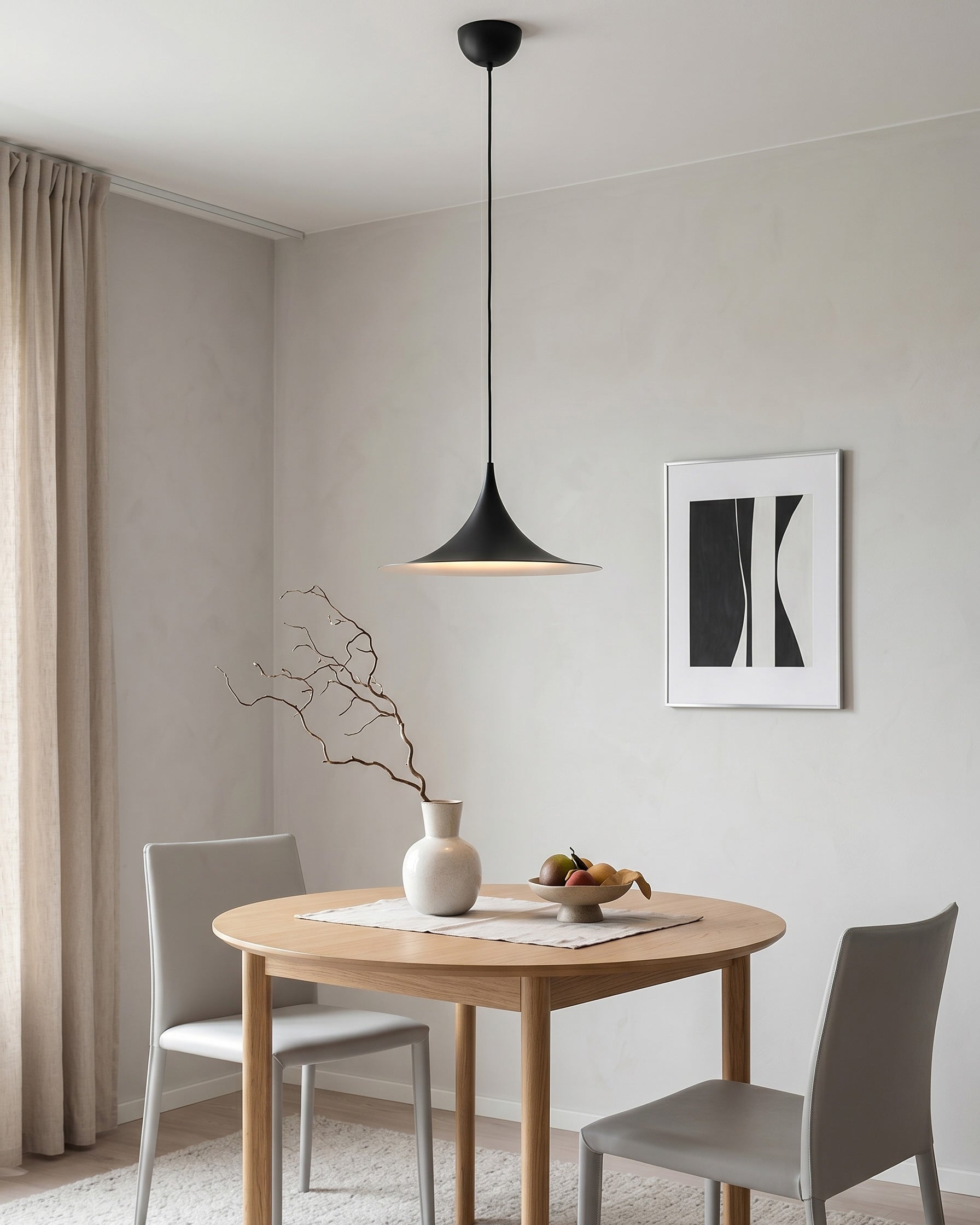 Semi Minimalist Funnel Pendant Light