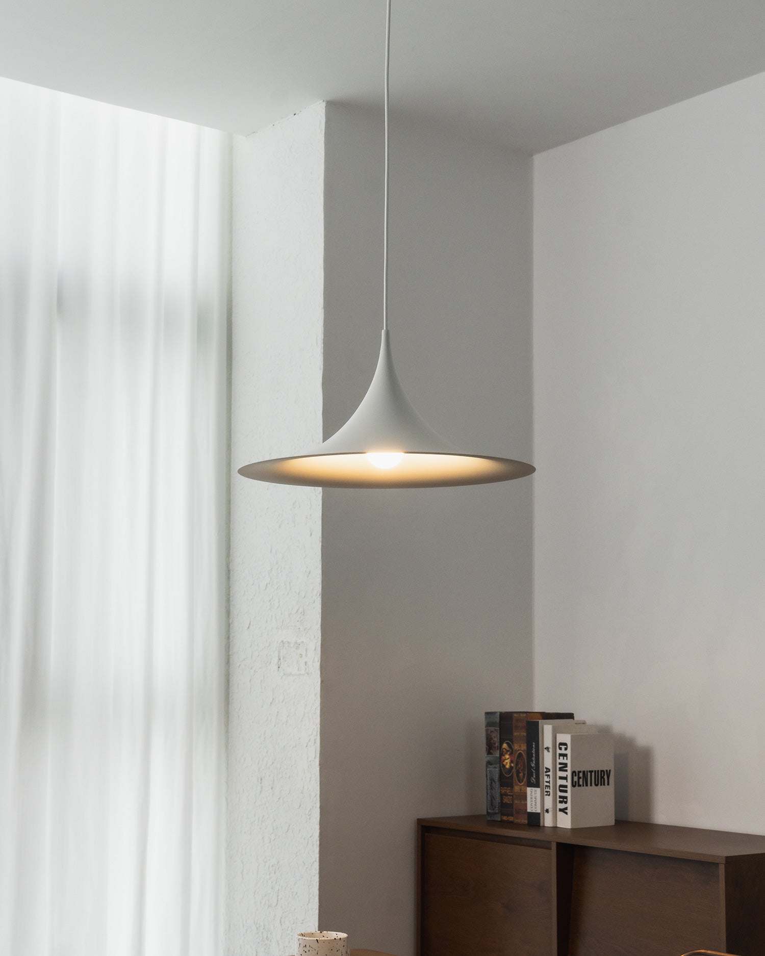Semi Minimalist Funnel Pendant Light