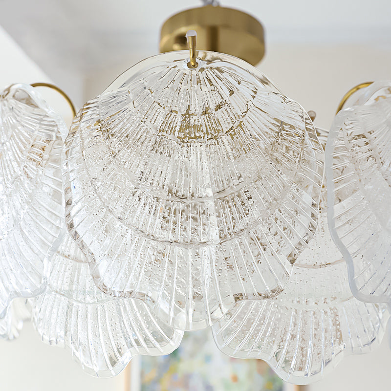 Shell Glass Flush Mount