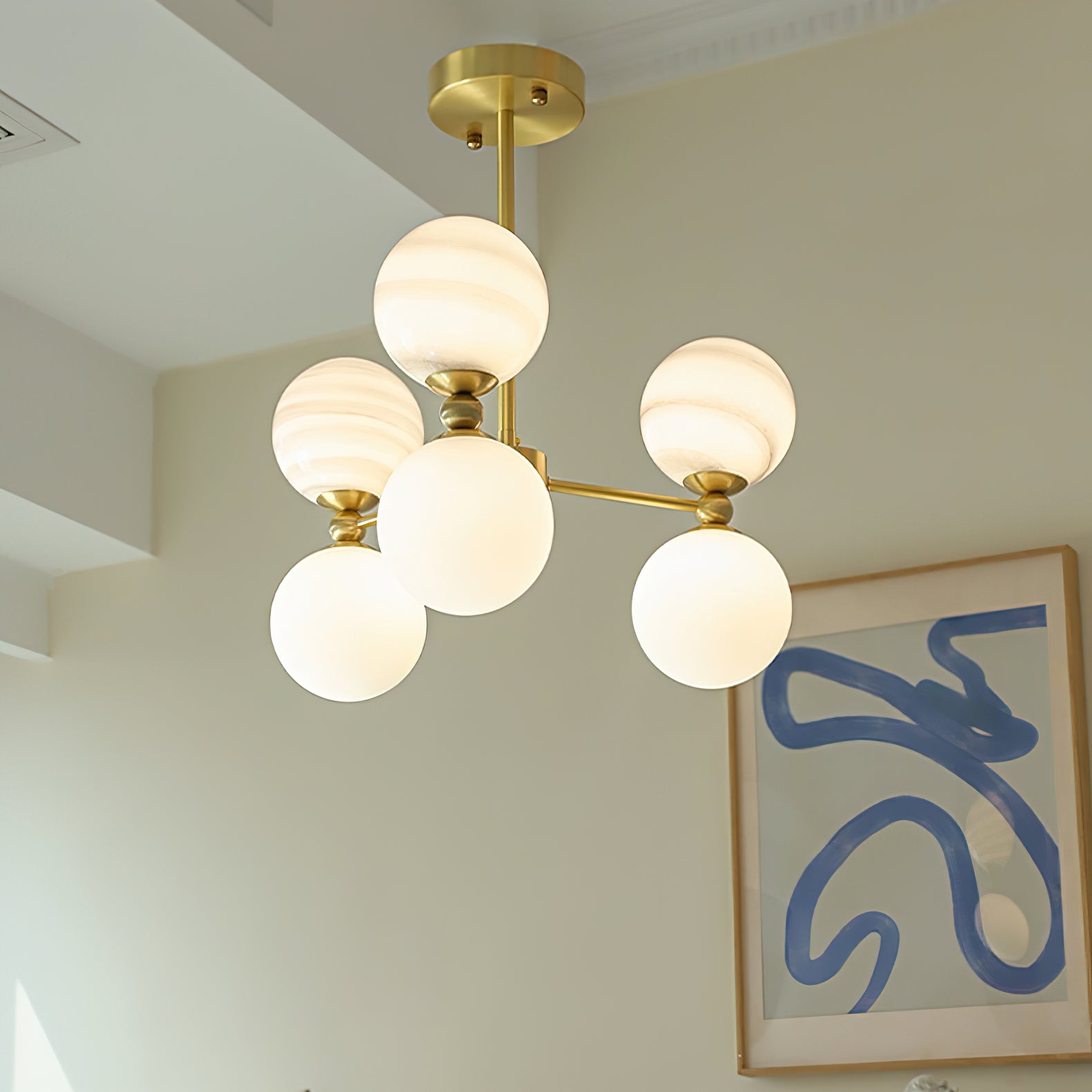 Striped Nebula Chandelier