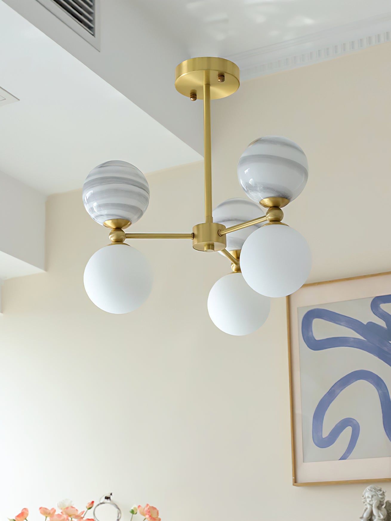 Striped Nebula Chandelier