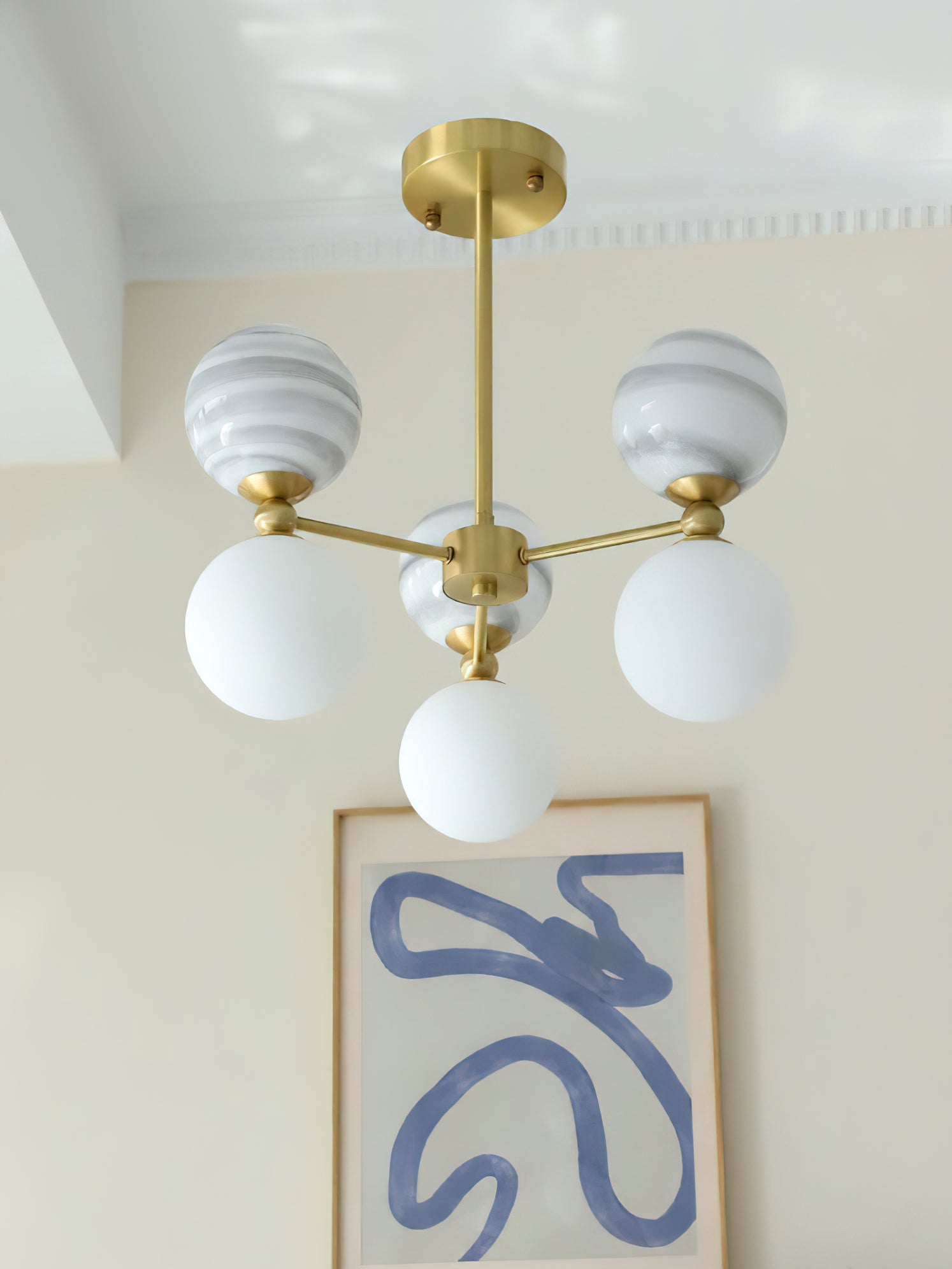 Striped Nebula Chandelier