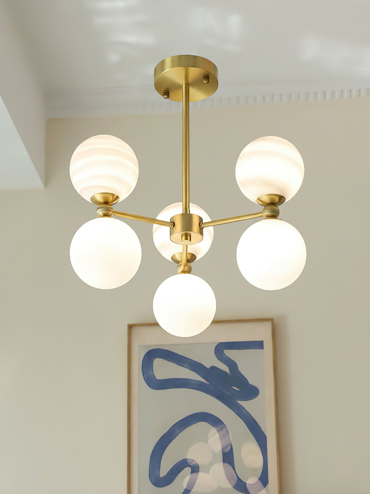 Striped Nebula Chandelier