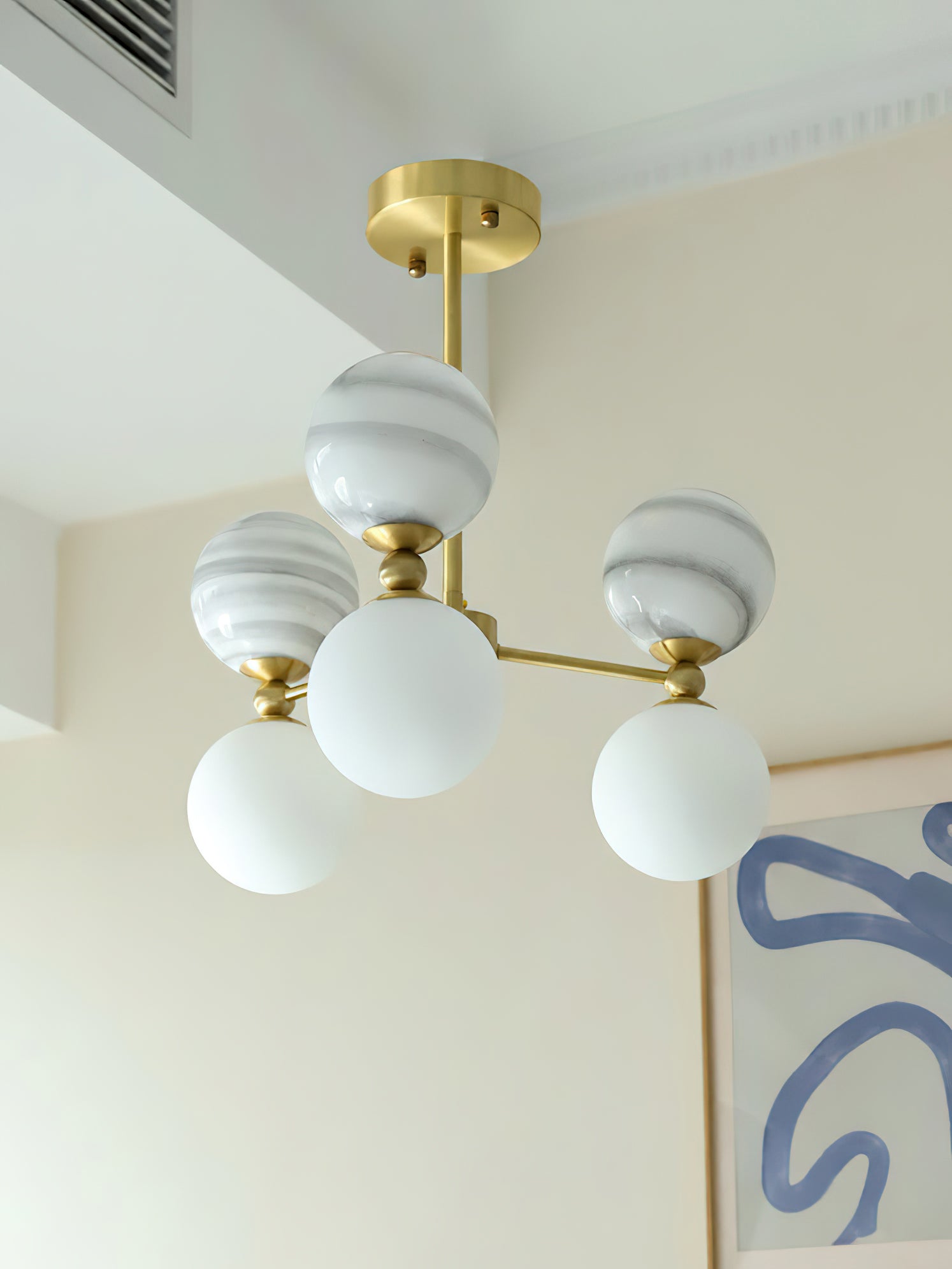 Striped Nebula Chandelier