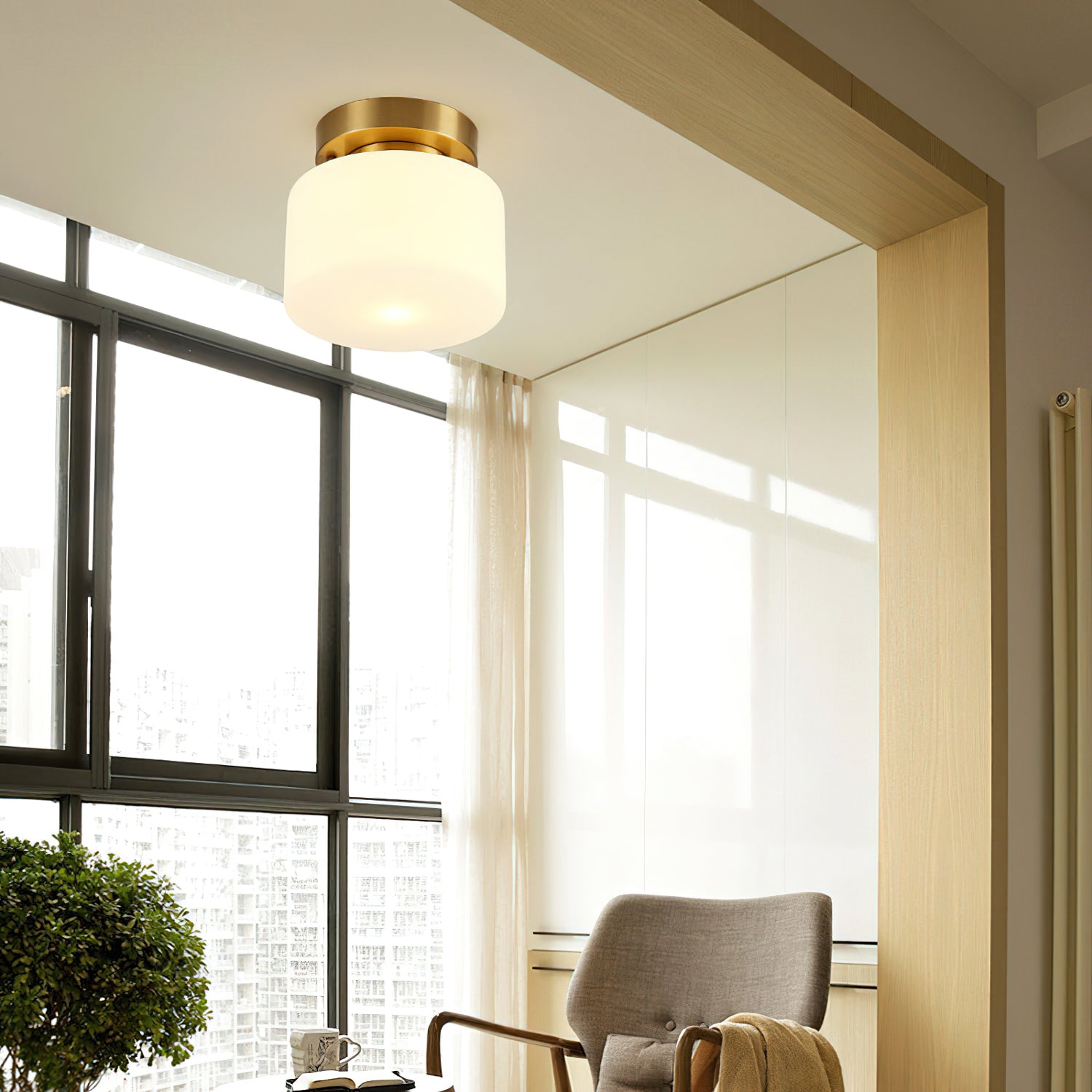 Tatum Glass Ceiling Light