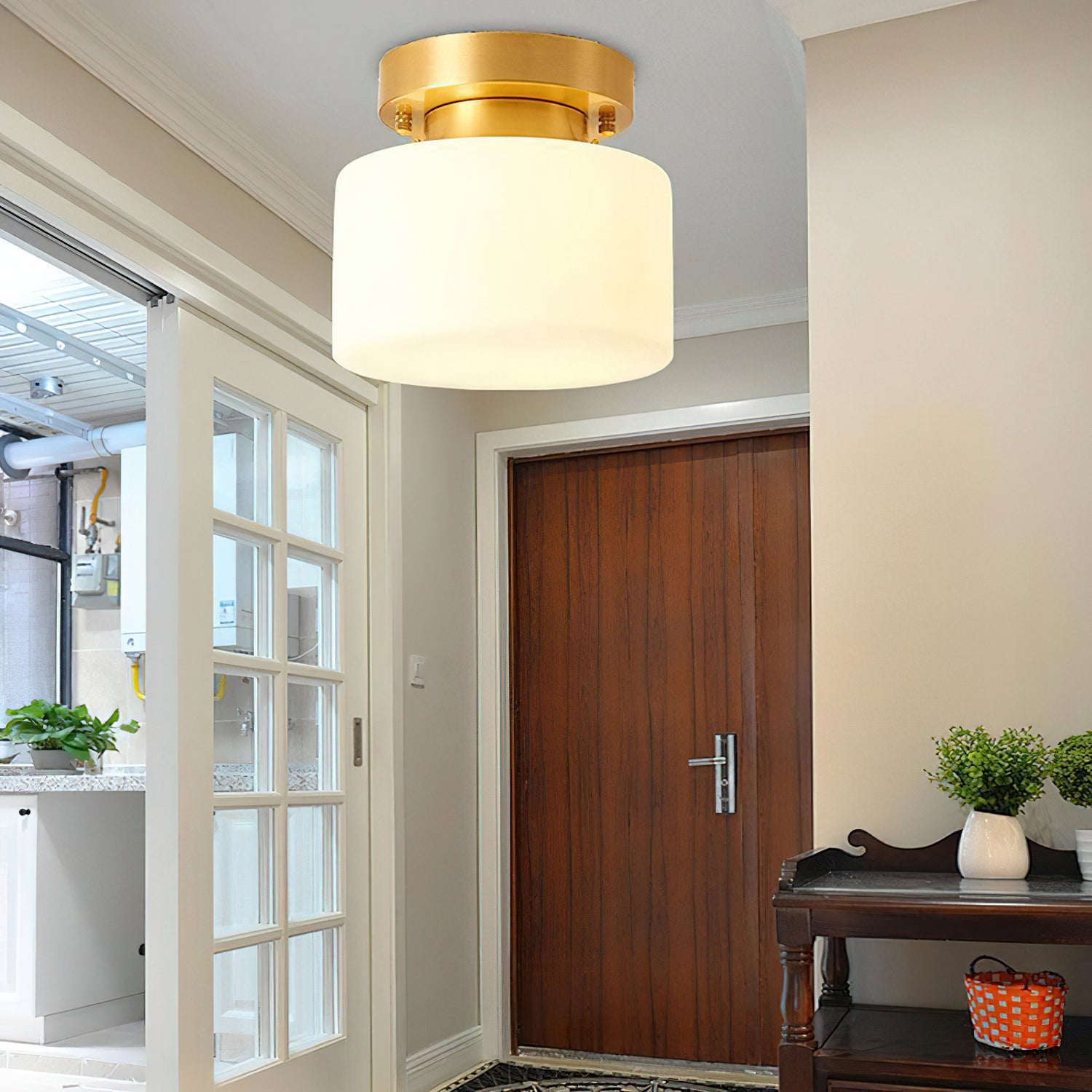 Tatum Glass Ceiling Light