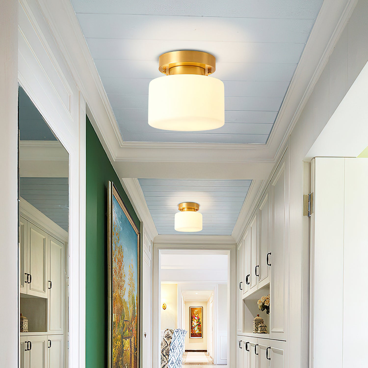 Tatum Glass Ceiling Light