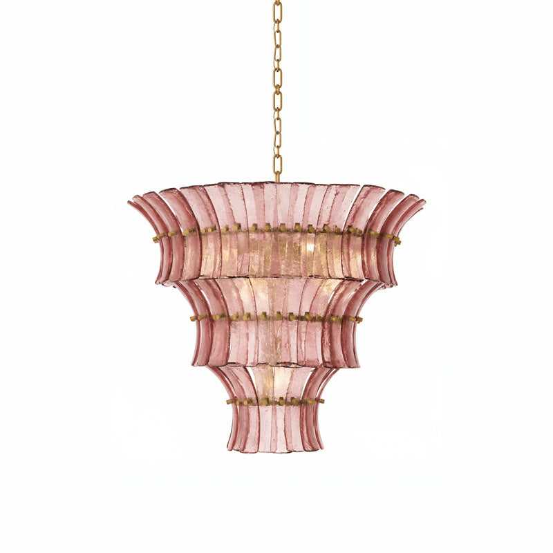 Valerie Sculptural Glass Chandelier