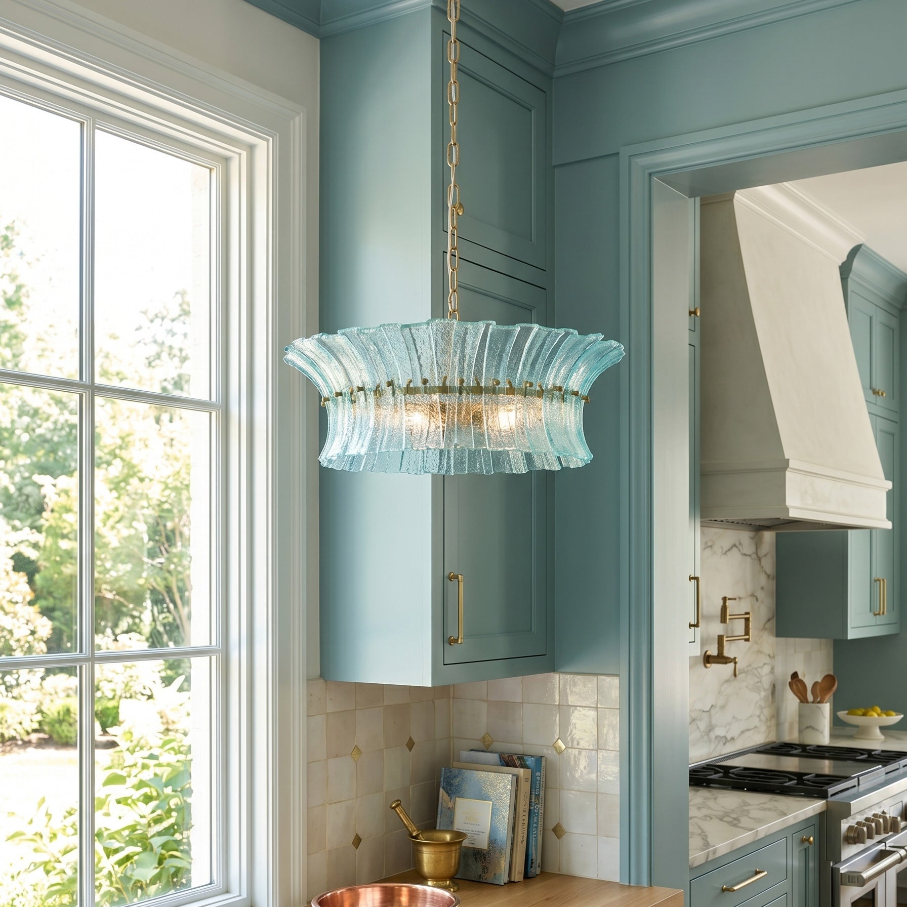 Valerie Sculptural Glass Chandelier