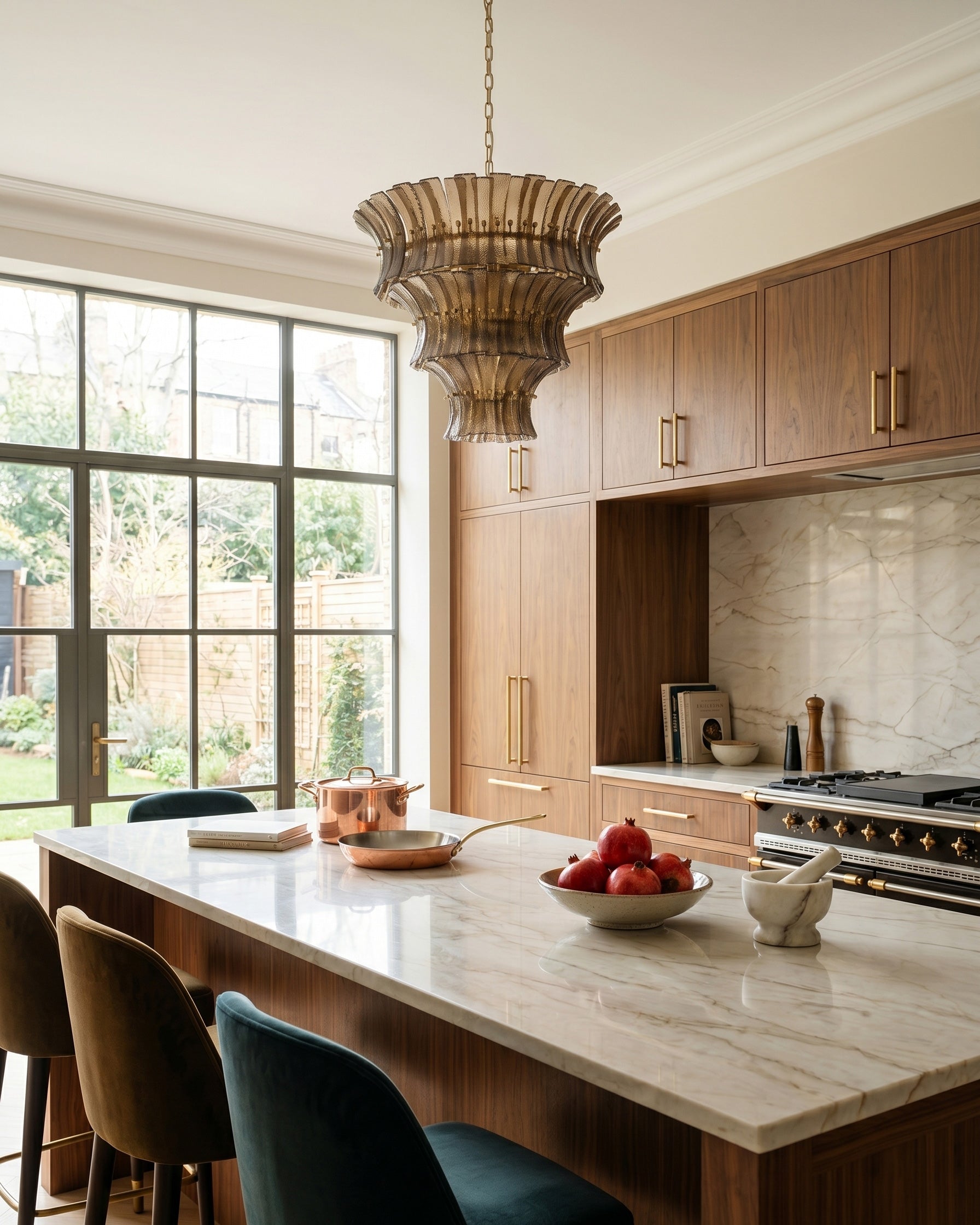 Valerie Sculptural Glass Chandelier