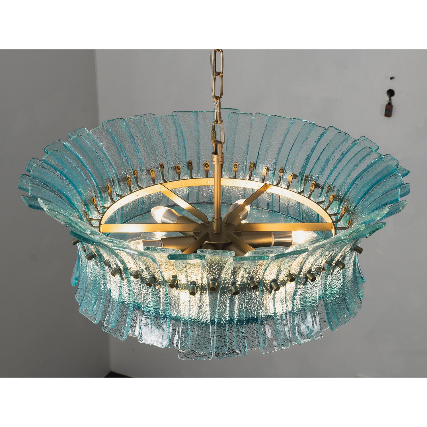 Valerie Sculptural Glass Chandelier