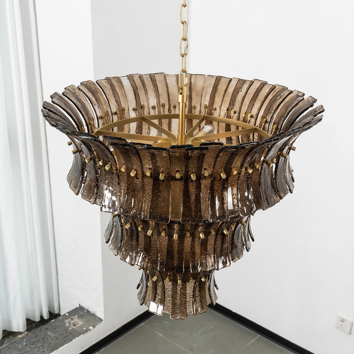 Valerie Sculptural Glass Chandelier