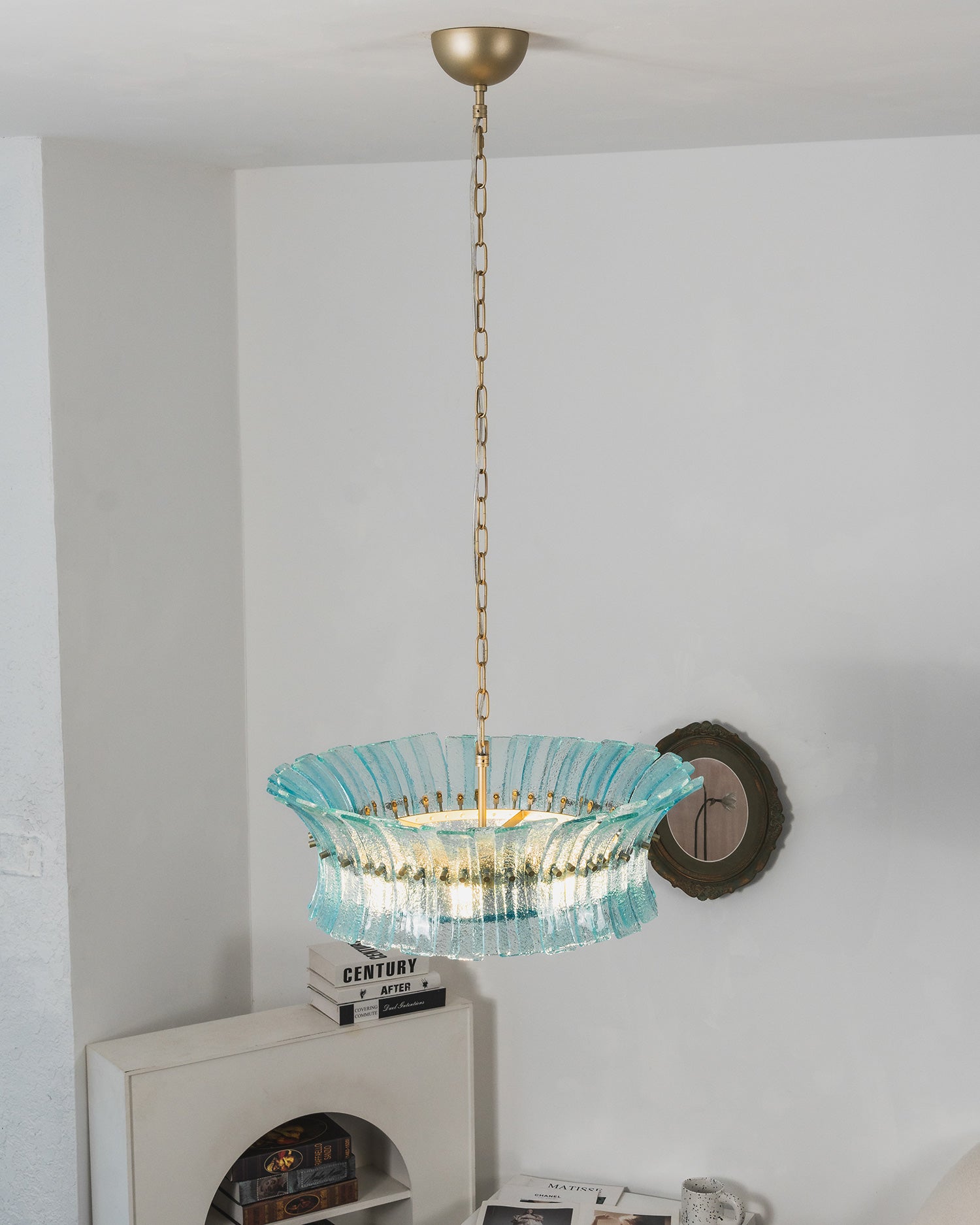Valerie Sculptural Glass Chandelier