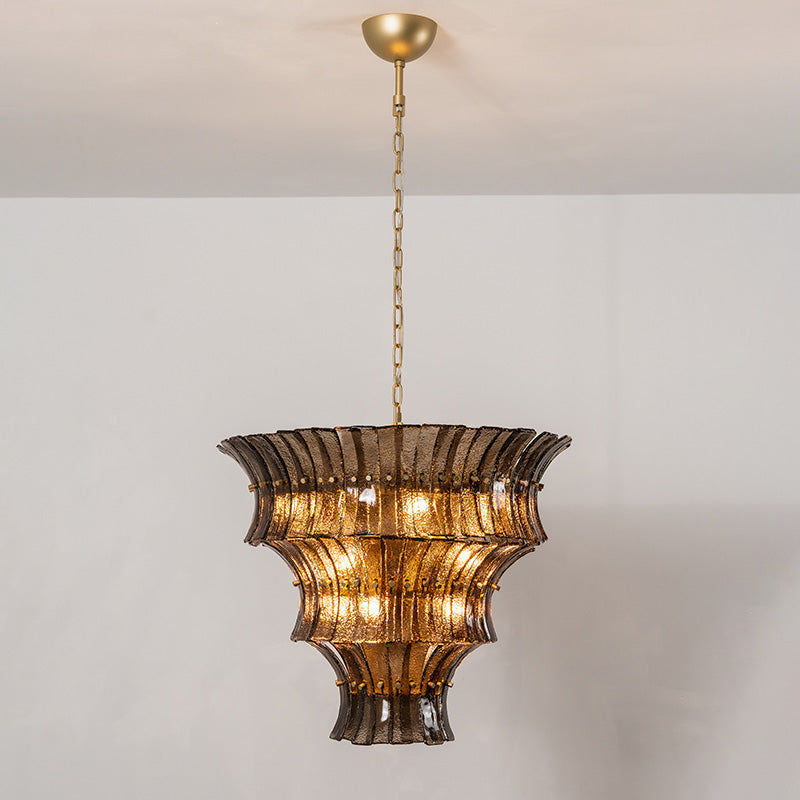 Valerie Sculptural Glass Chandelier
