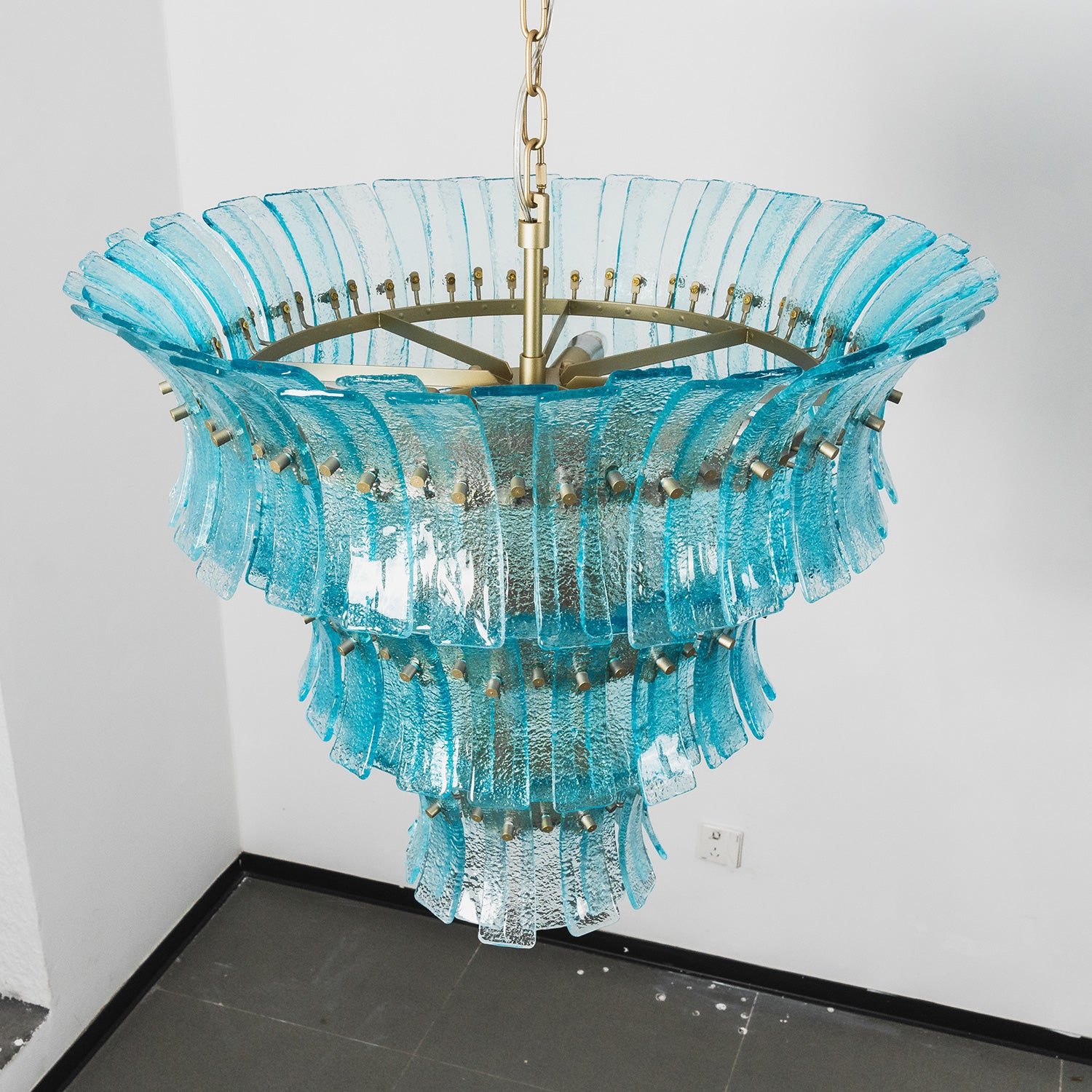Valerie Sculptural Glass Chandelier