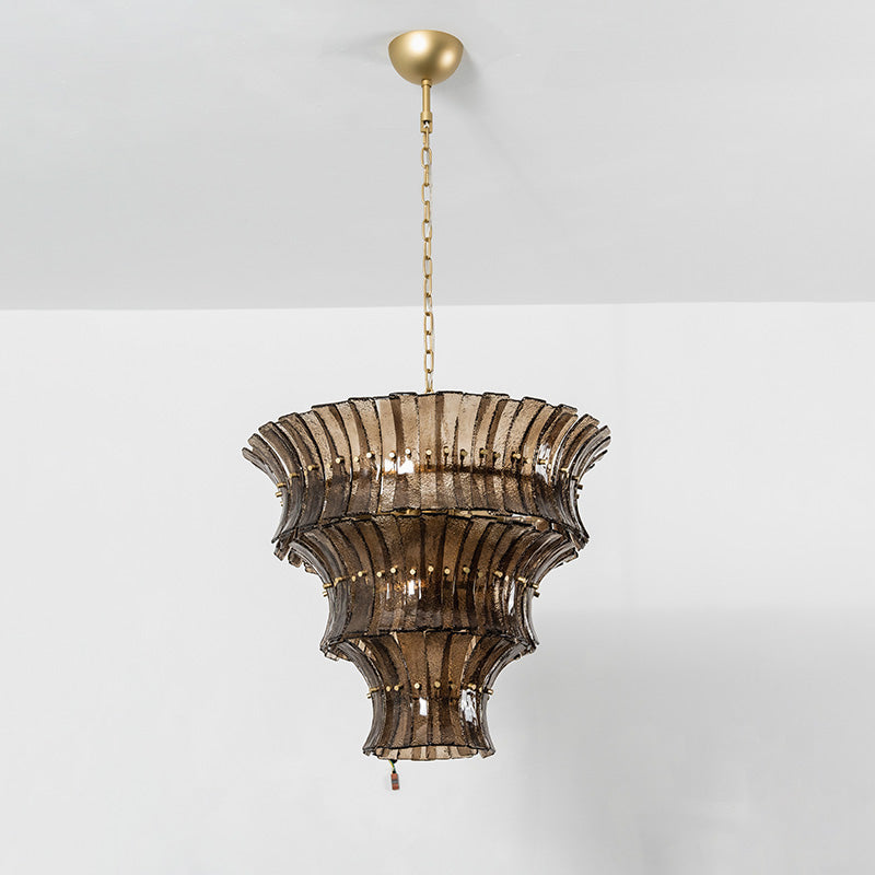Valerie Sculptural Glass Chandelier