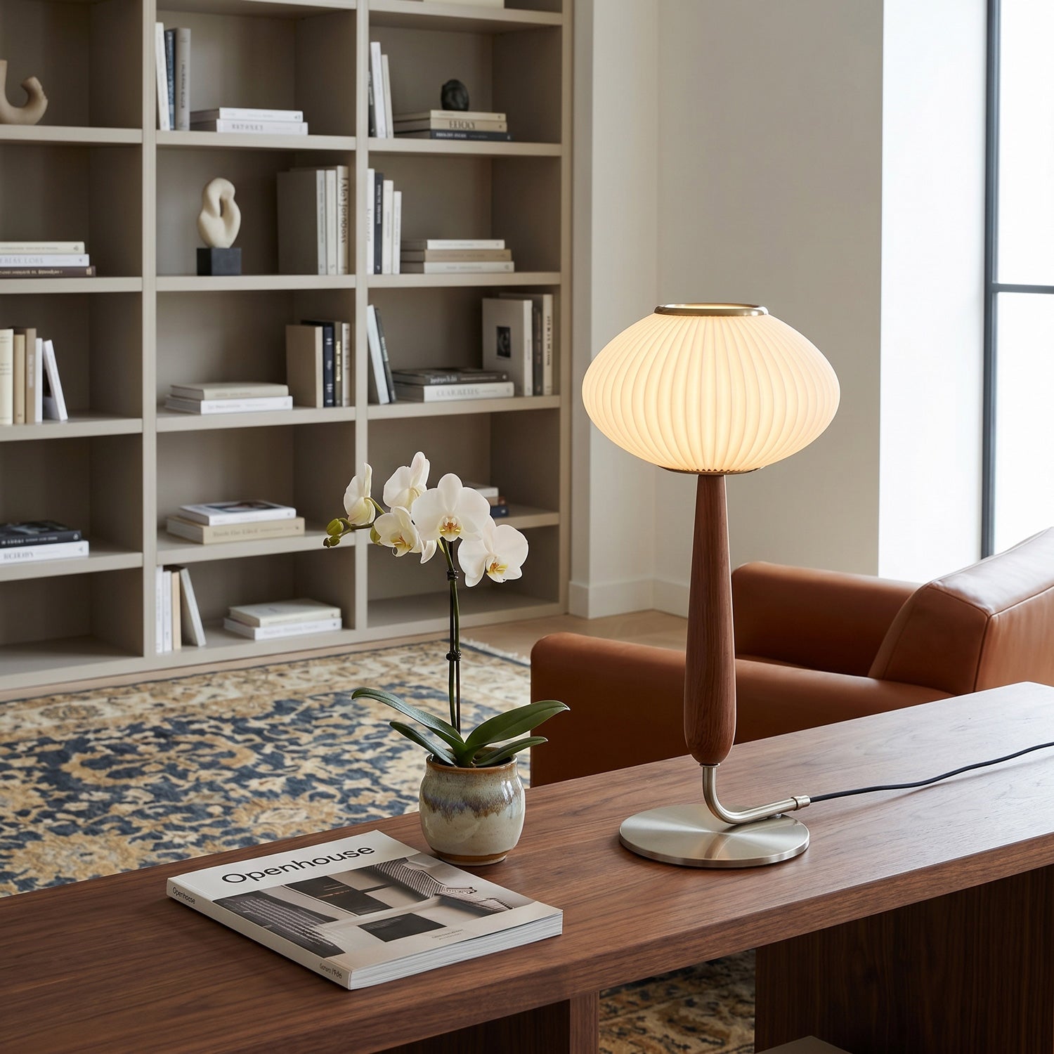 Vance Walnut Table Lamp
