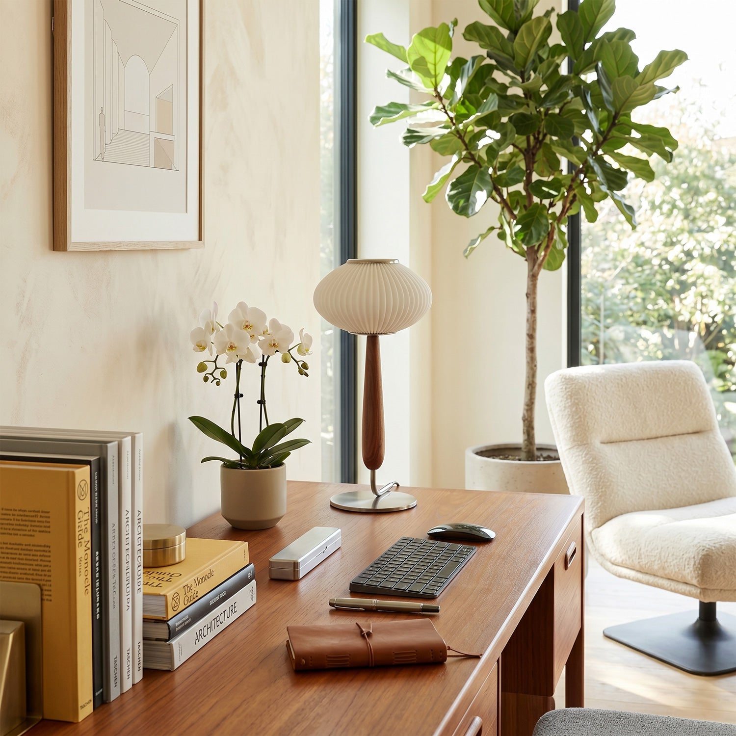 Vance Walnut Table Lamp