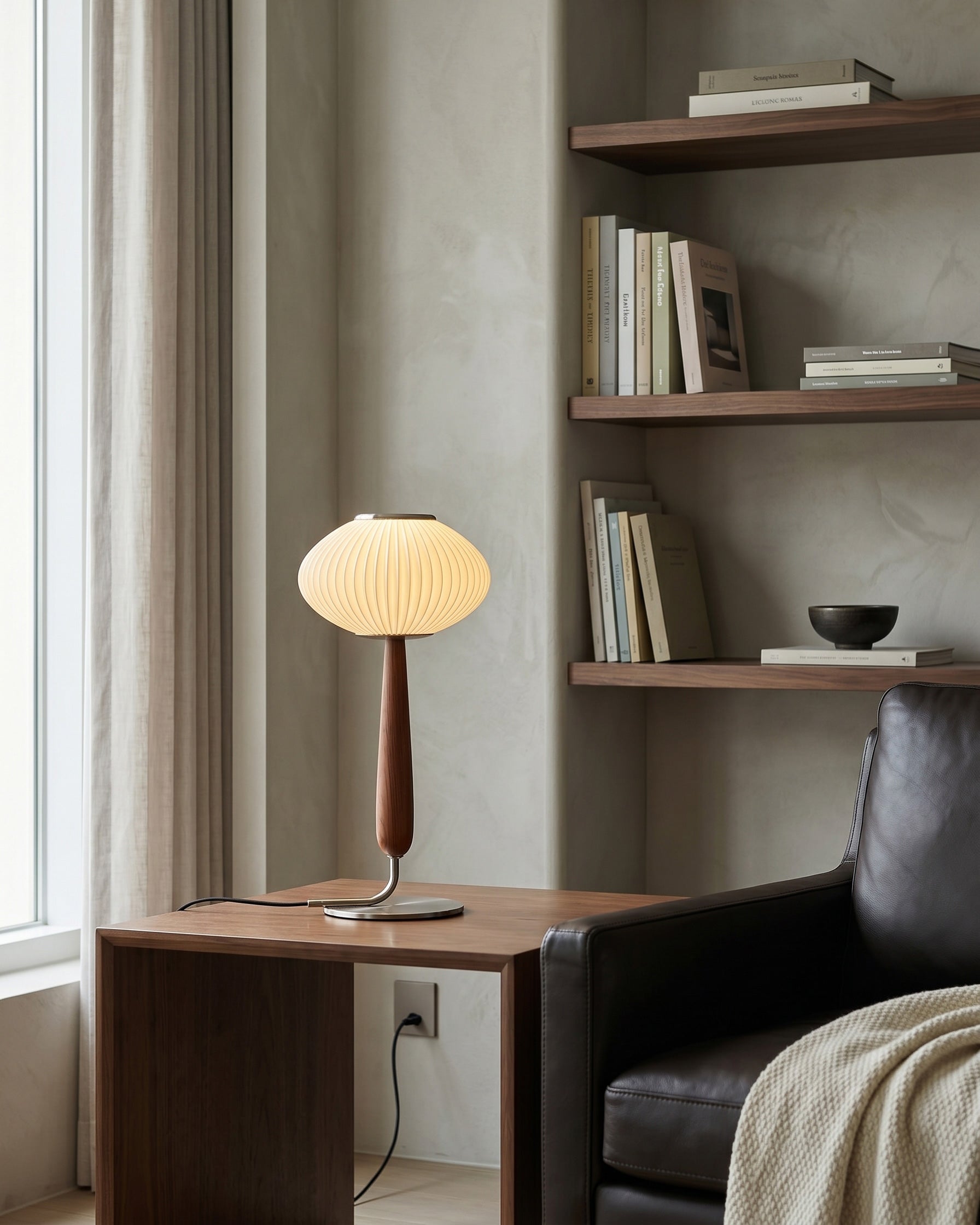 Vance Walnut Table Lamp