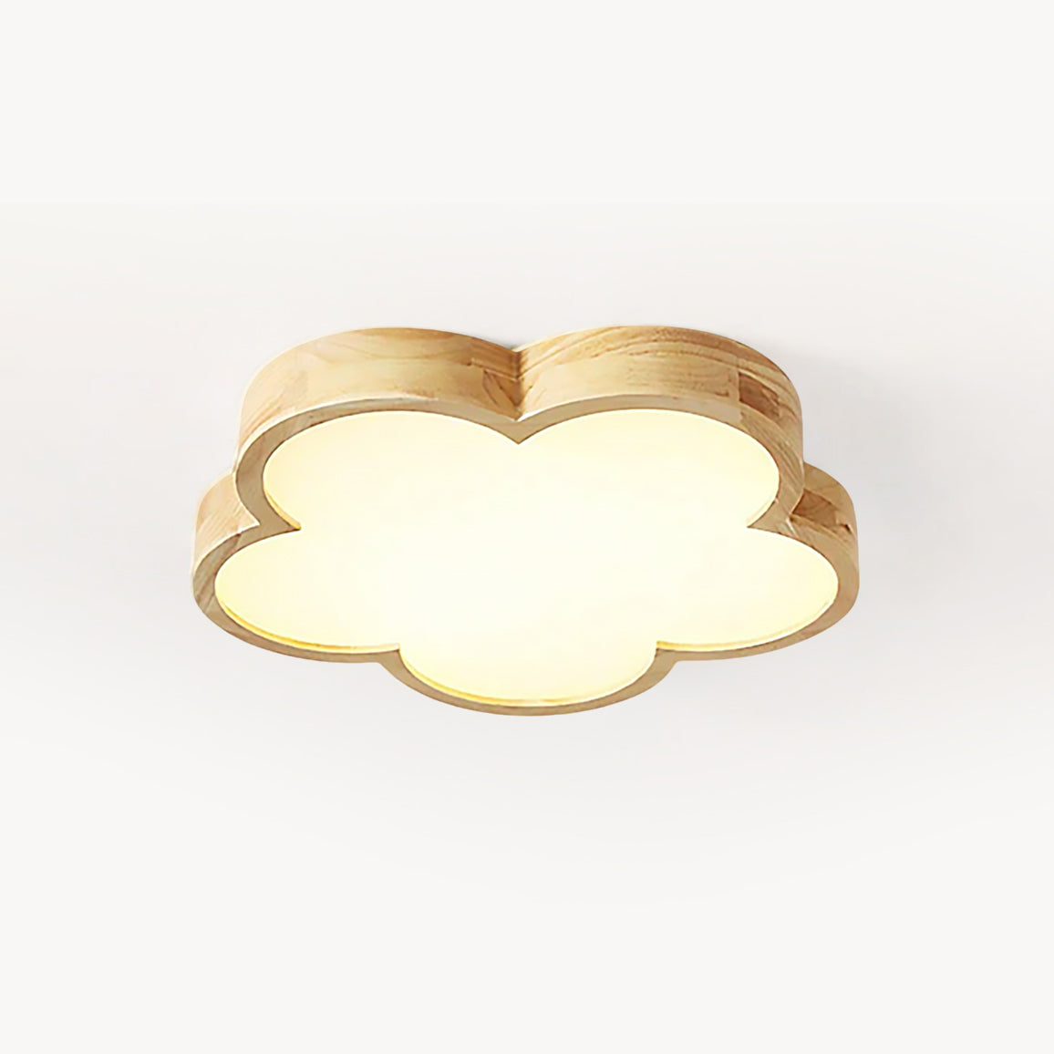 Wooden Flowers Ceiling Lamp