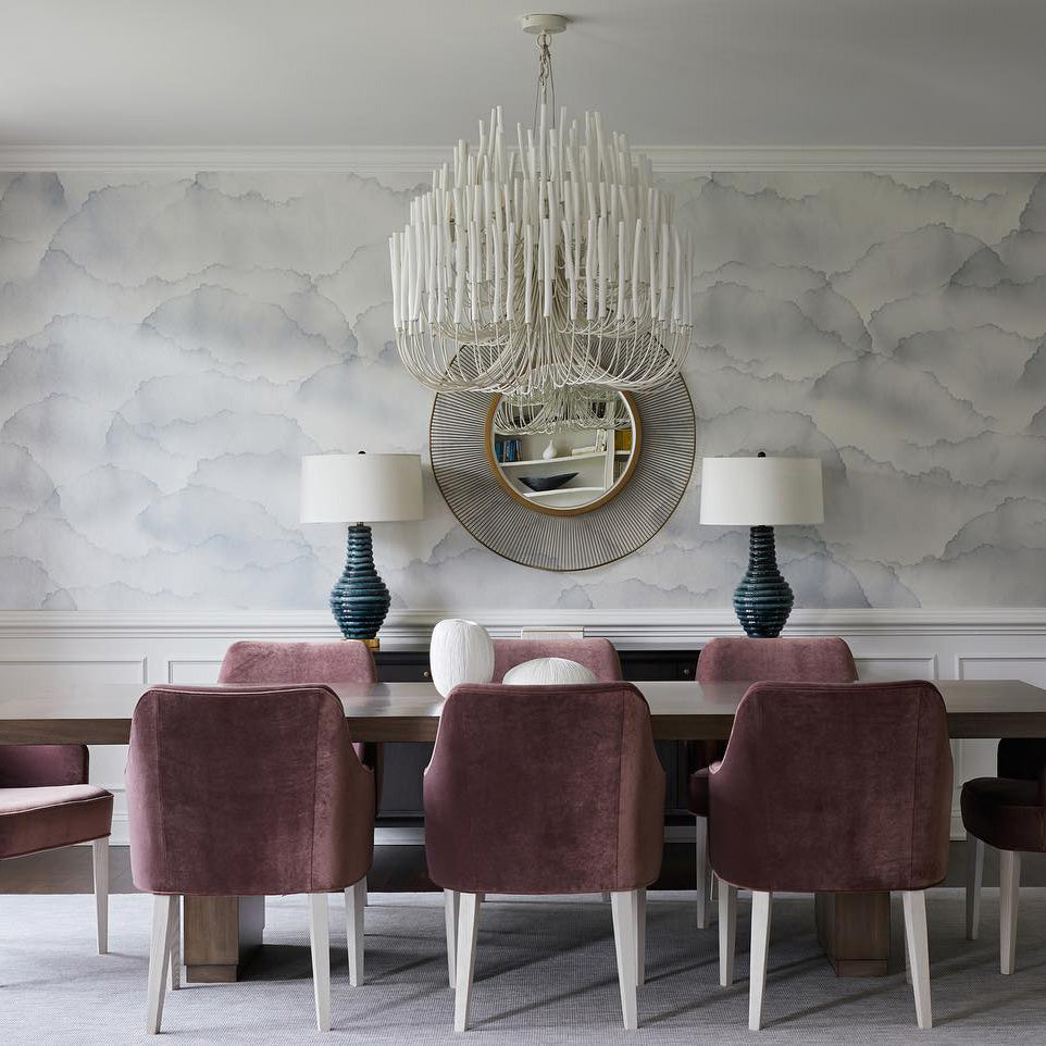 Dense Wooden Stick Chandelier