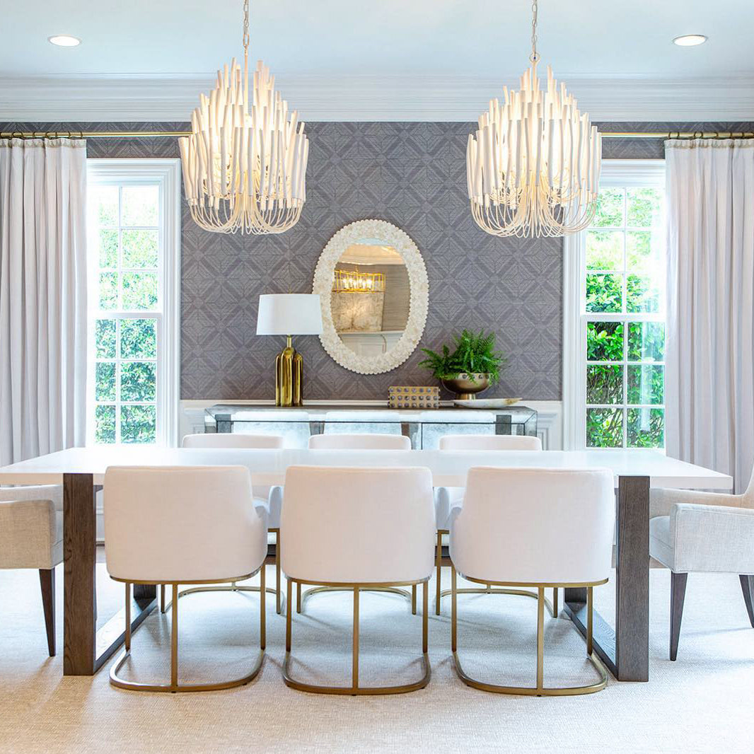 Dense Wooden Stick Chandelier