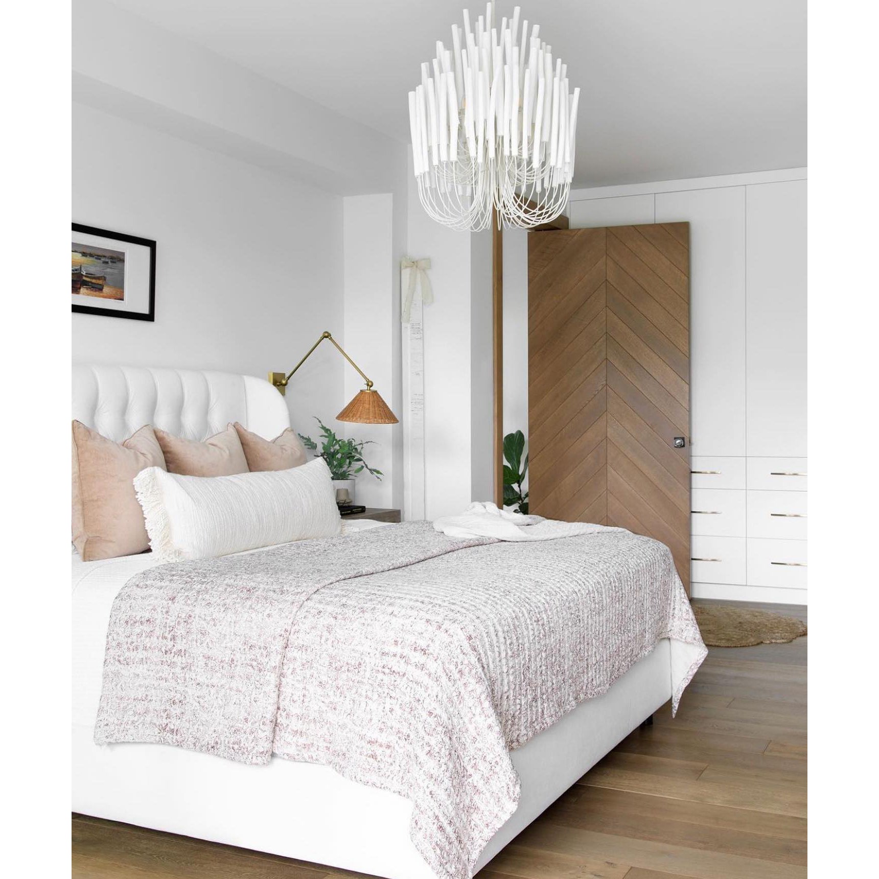 Dense Wooden stick Chandelier