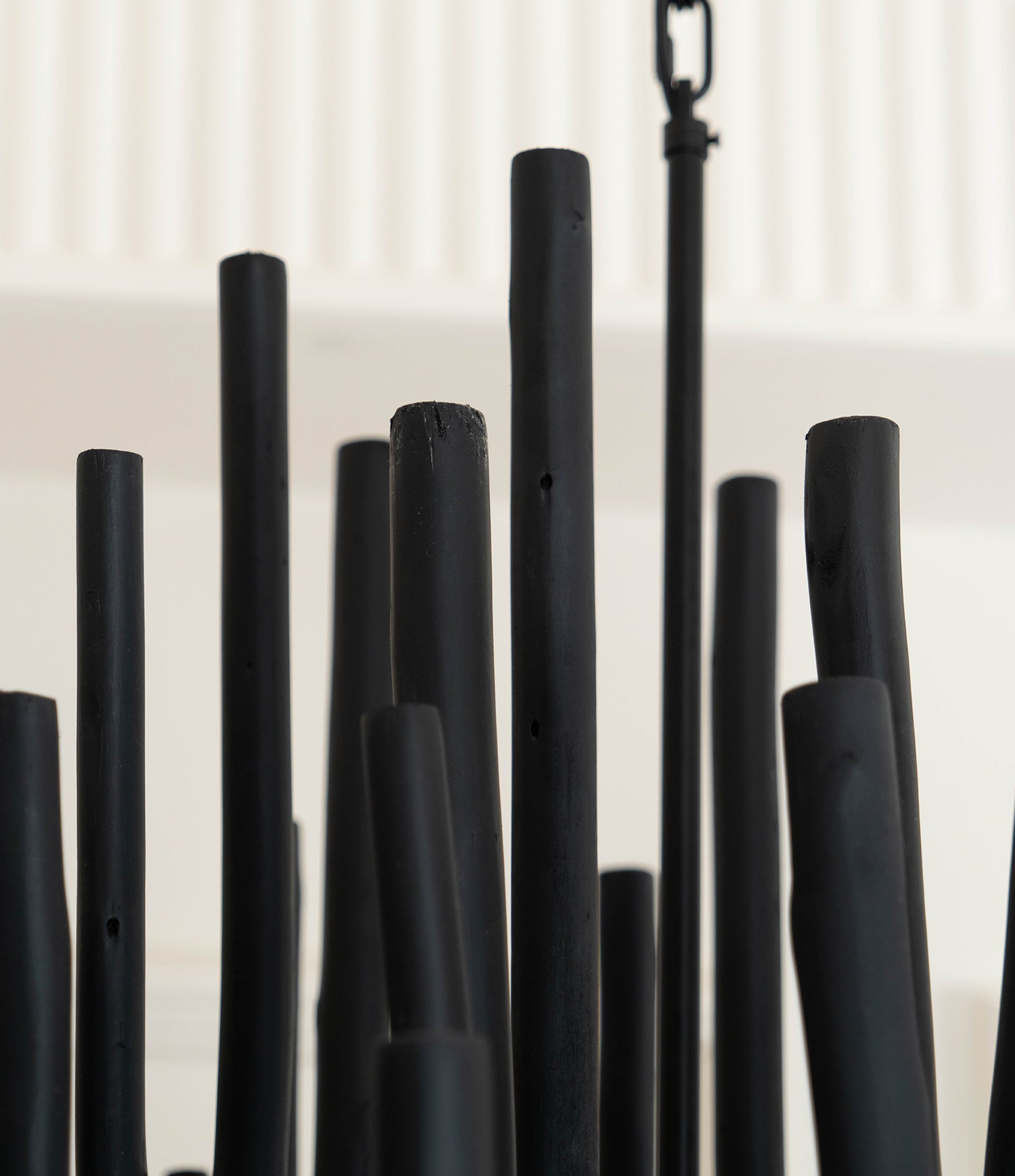 Dense Wooden Stick Chandelier