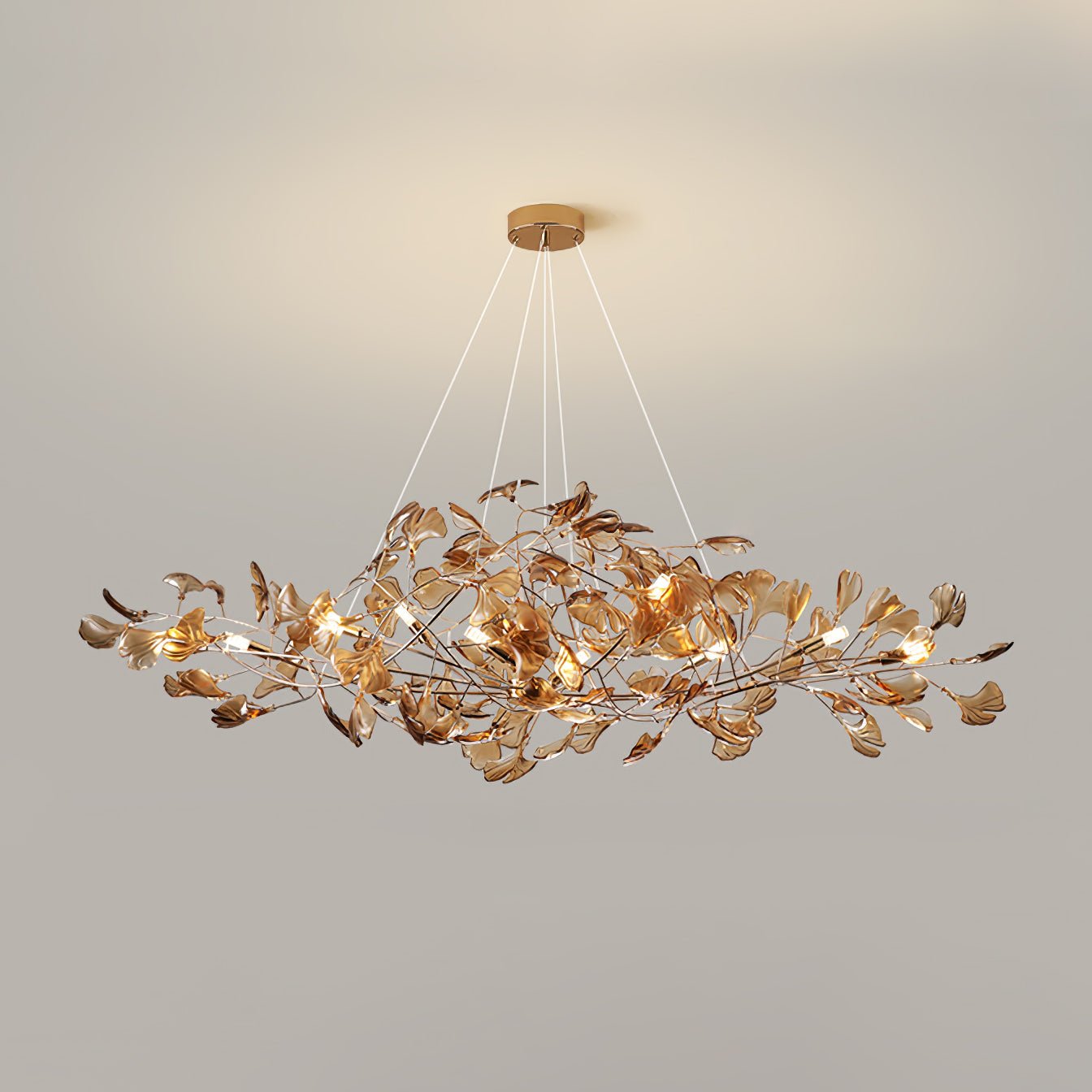 Acrylic Gingko Chandelier