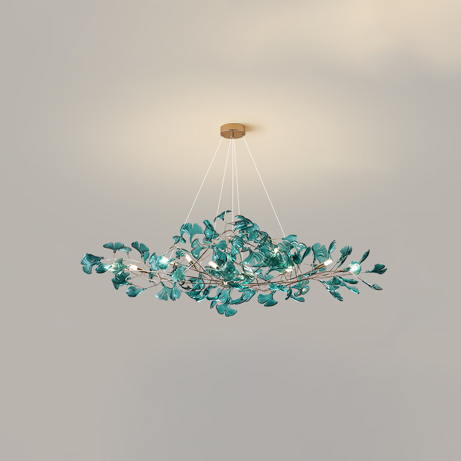Acrylic Gingko Chandelier