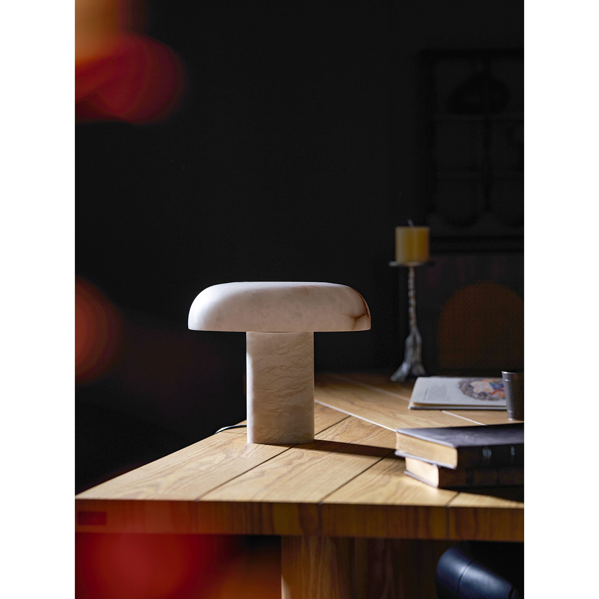 Mushroom Alabaster Table Lamp