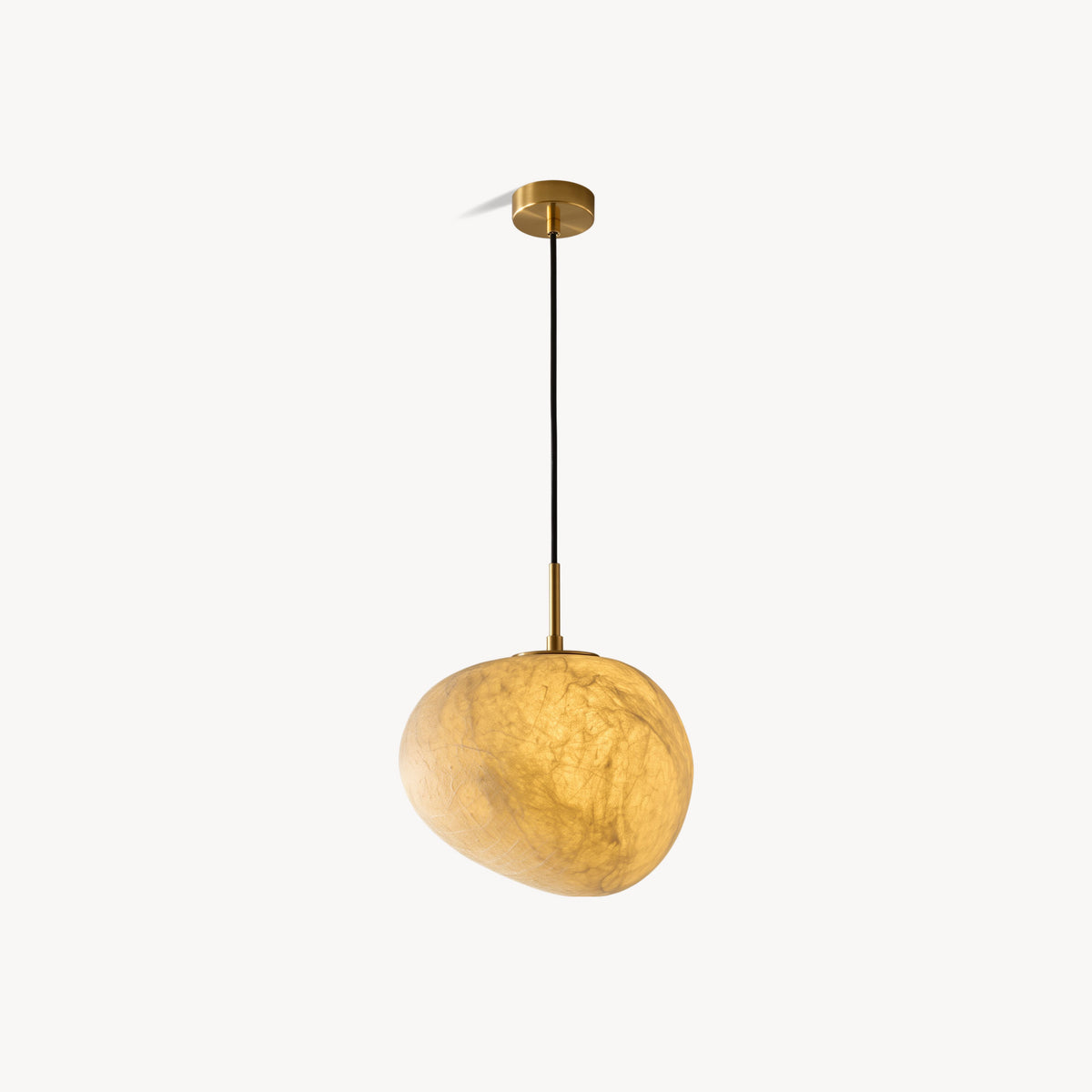 Abner Organic Silk Pendant Light