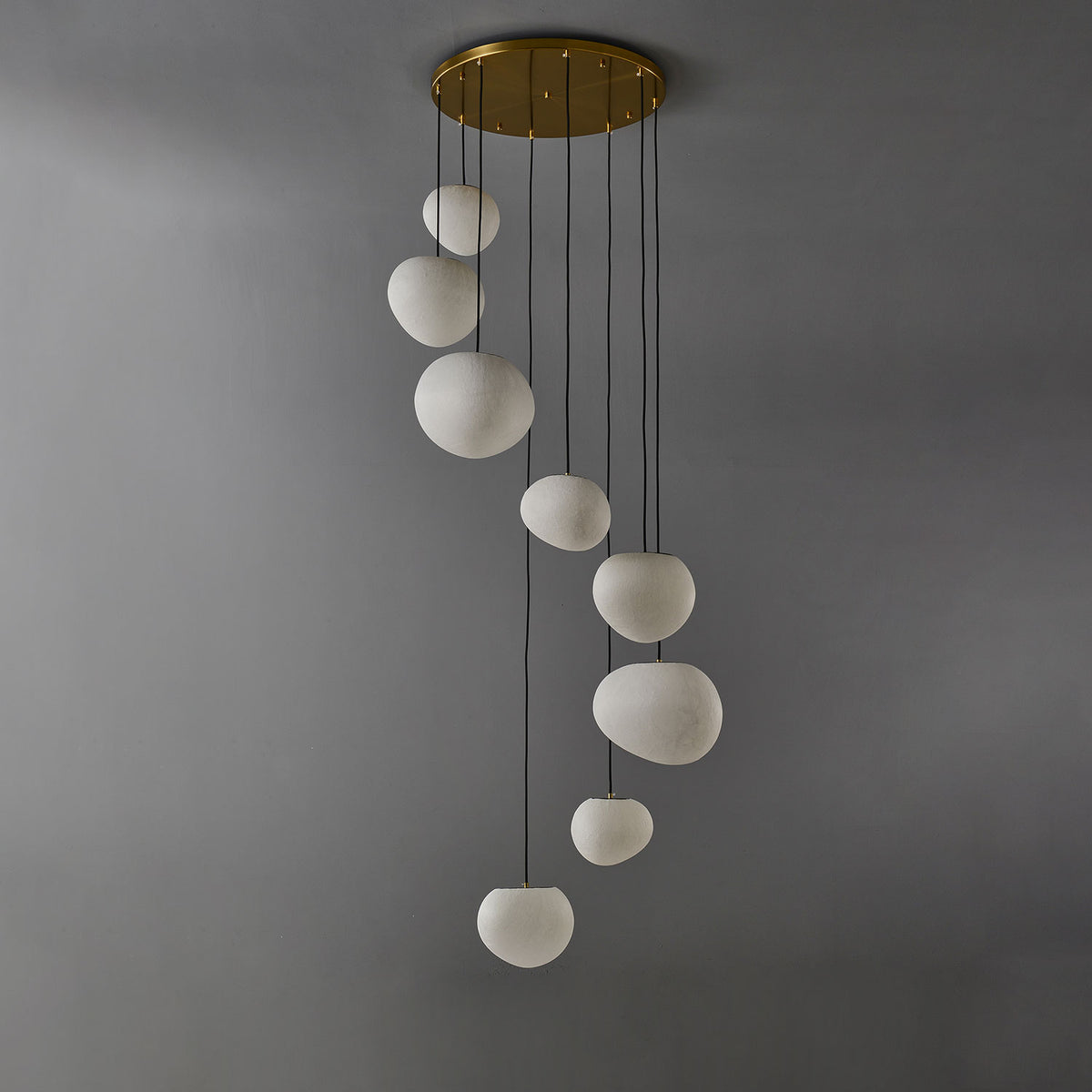 Abner Organic Silk Pendant Light