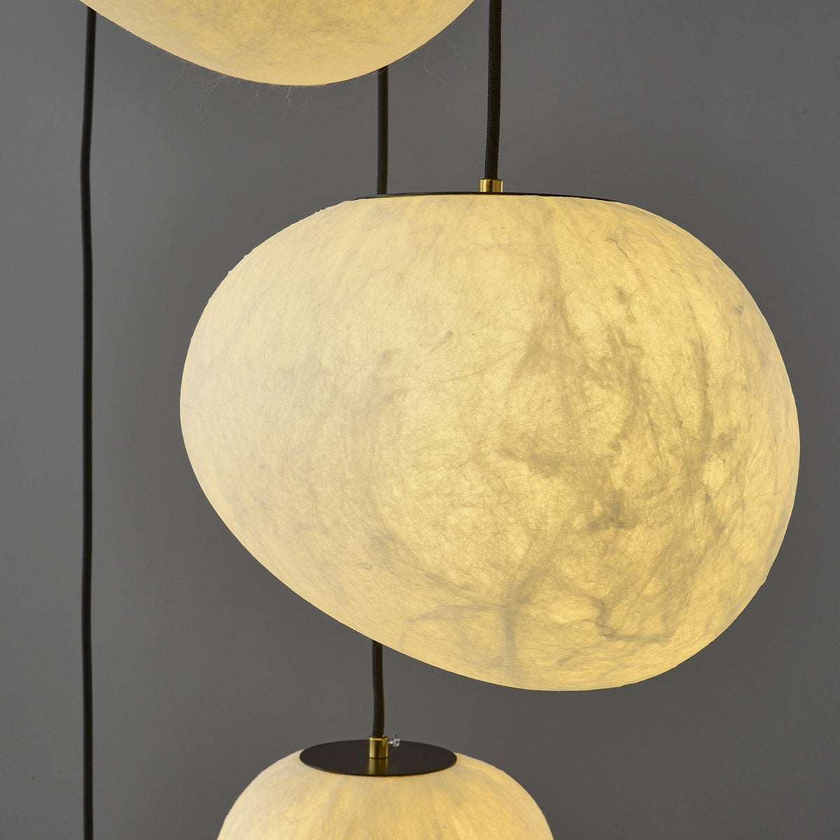 Abner Organic Silk Pendant Light