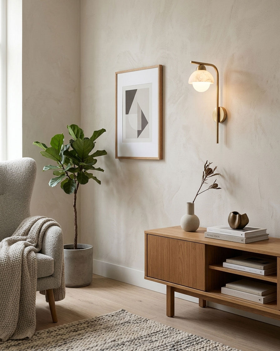 Adler Alabaster Wall Sconce
