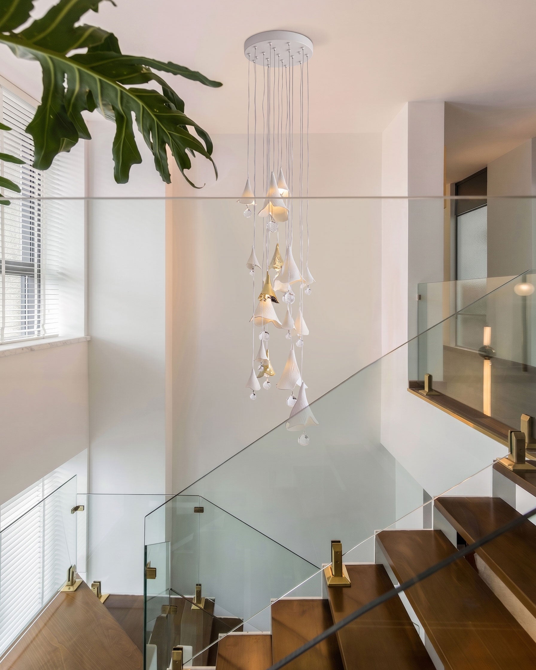 Aimsley Calla Lily Cascading Chandelier