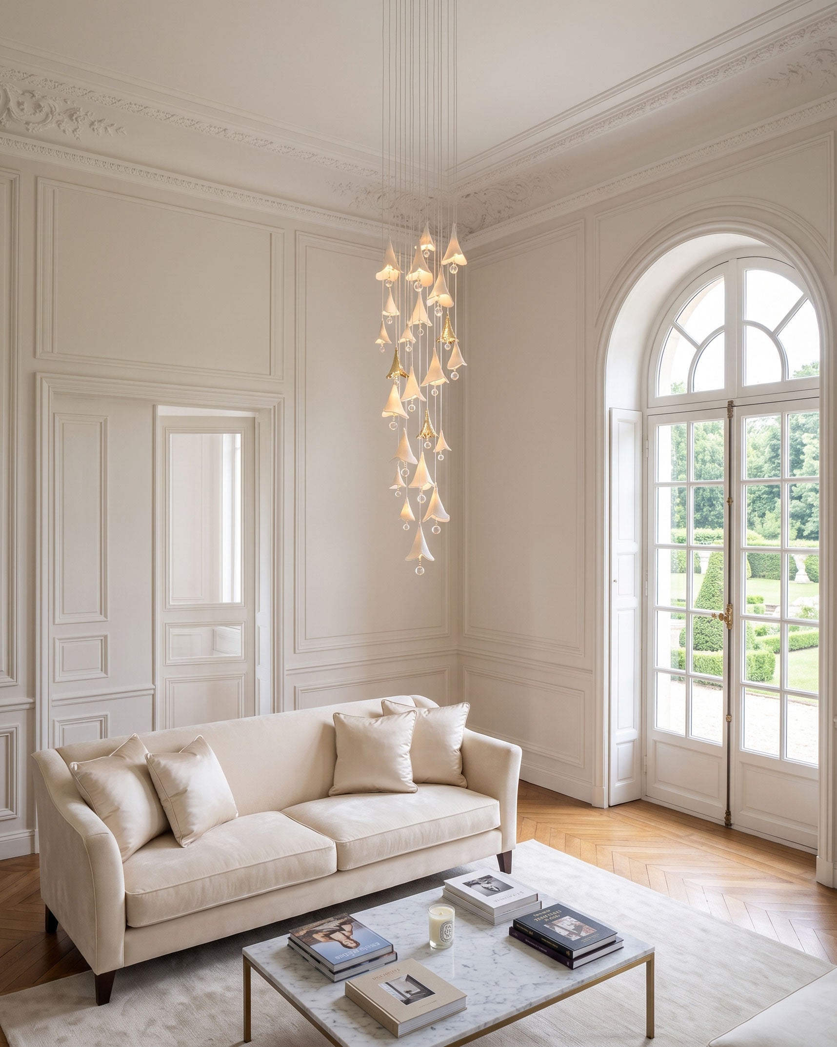 Aimsley Calla Lily Cascading Chandelier