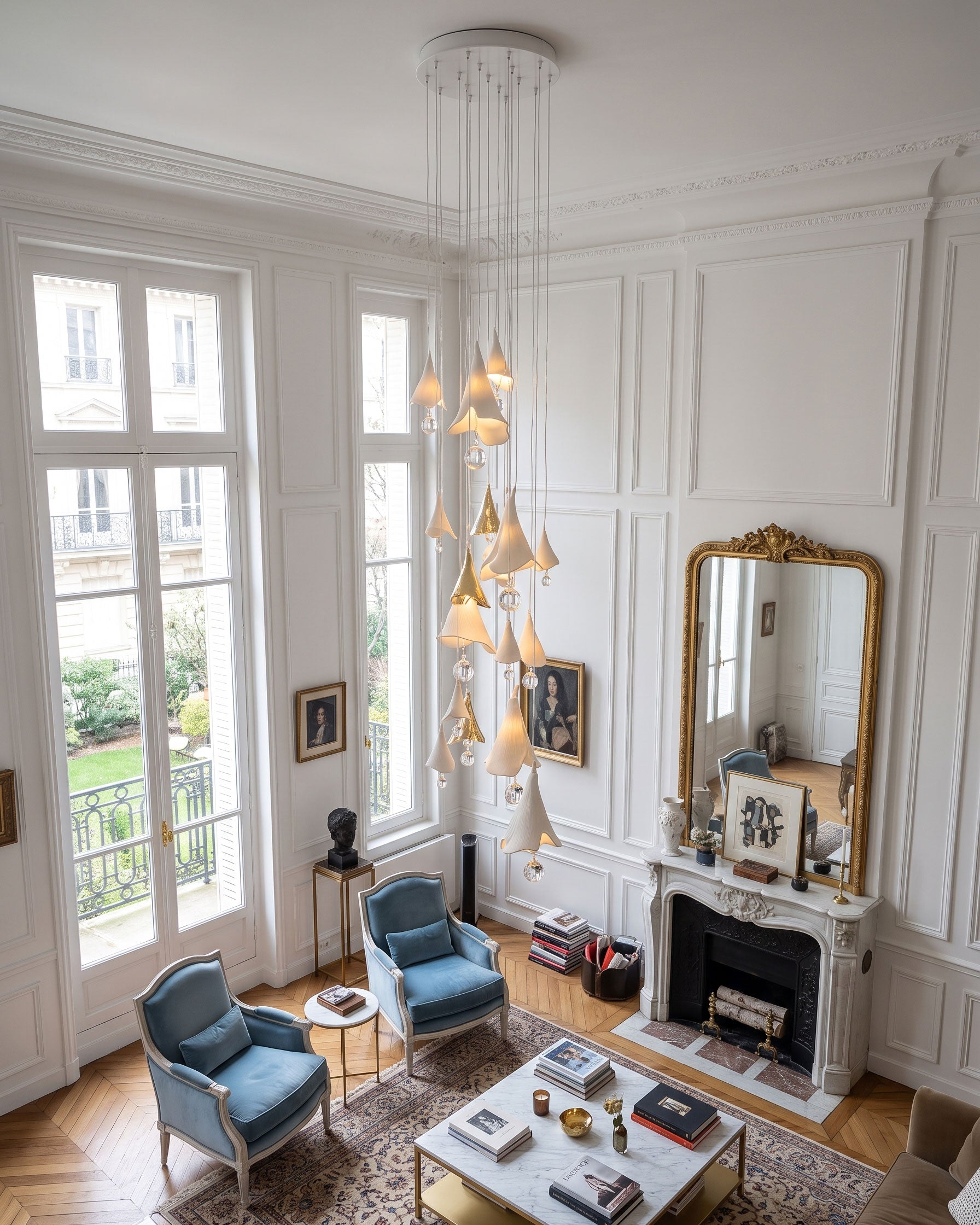 Aimsley Calla Lily Cascading Chandelier